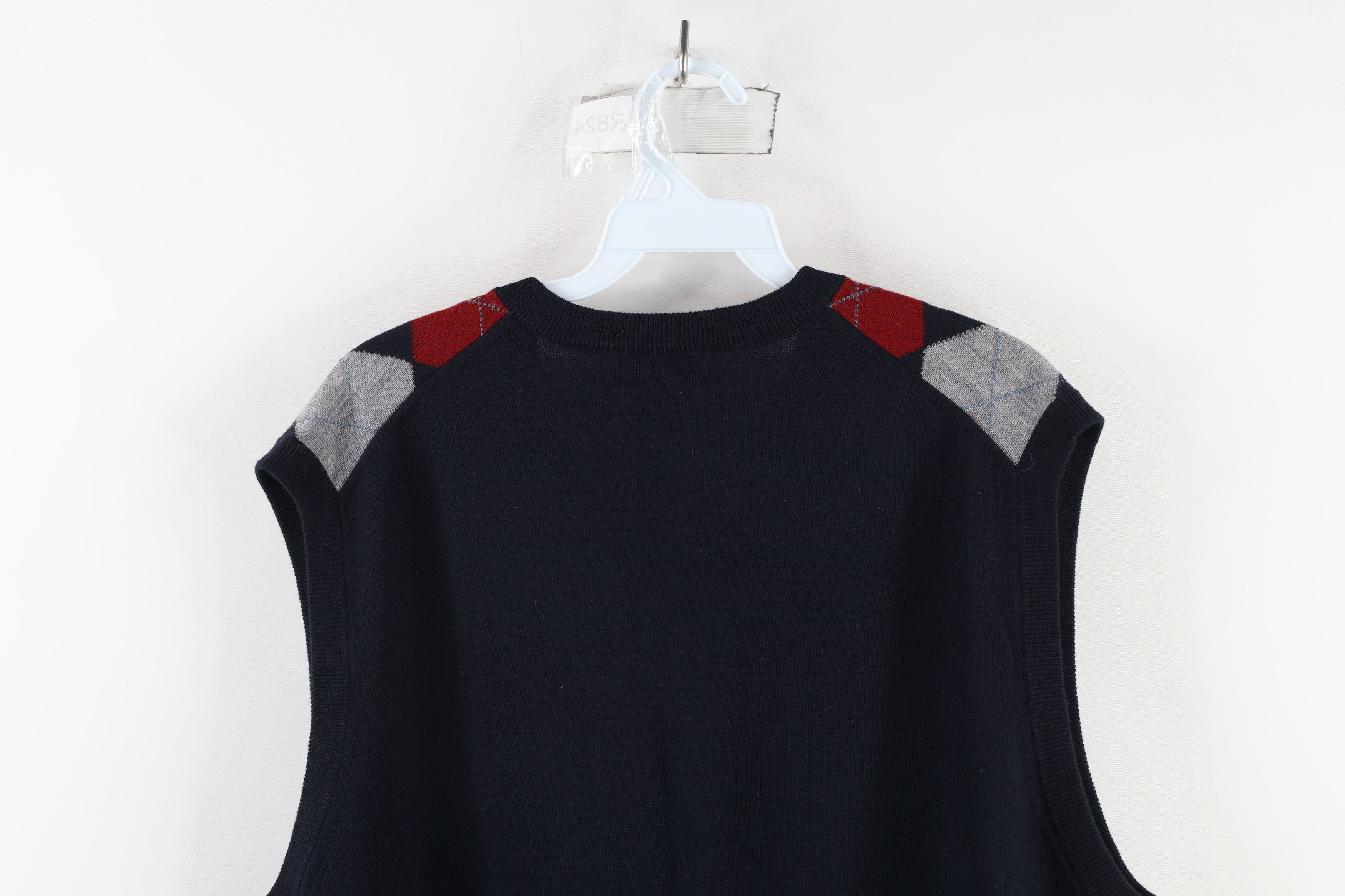 Brooks Brothers × Vintage Vintage Brooks Brothers Knit Argyle Diamond Sweater Vest Size US L / EU 52-54 / 3 - 6 Thumbnail