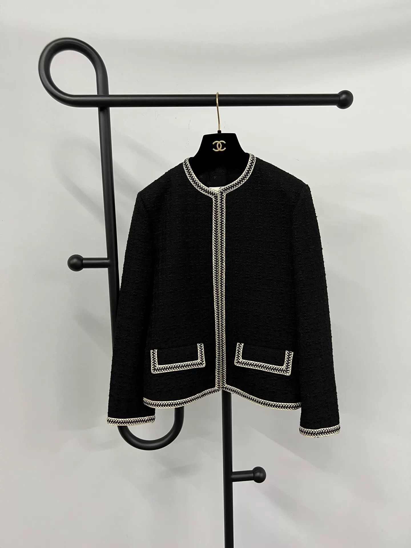 Celine Celine Knit Trim Black Jacket Size XS / US 0-2 / IT 36-38 - 1 Thumbnail