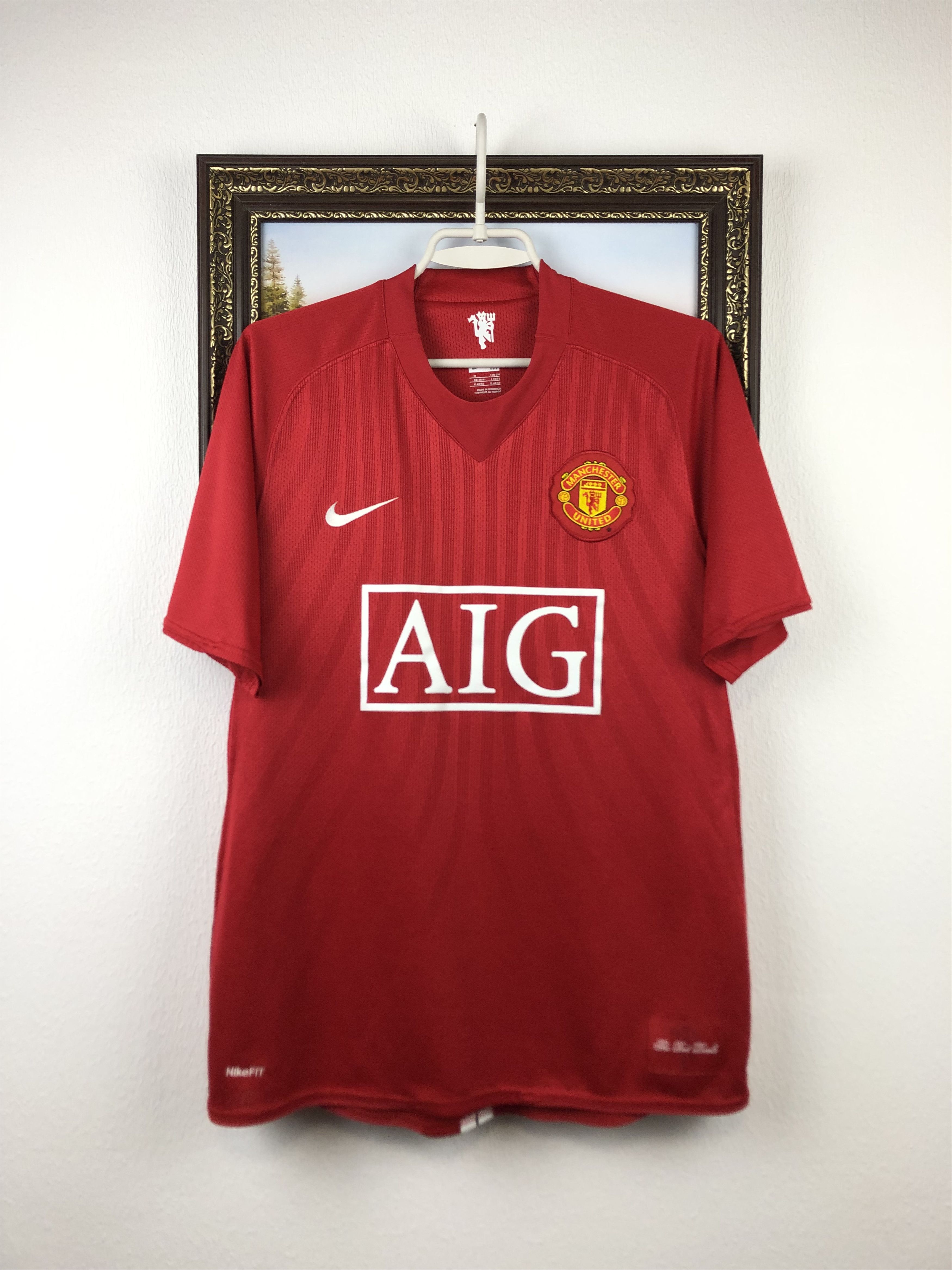 Manchester United football shirt 2007 #10 Rooney Nike Jersey