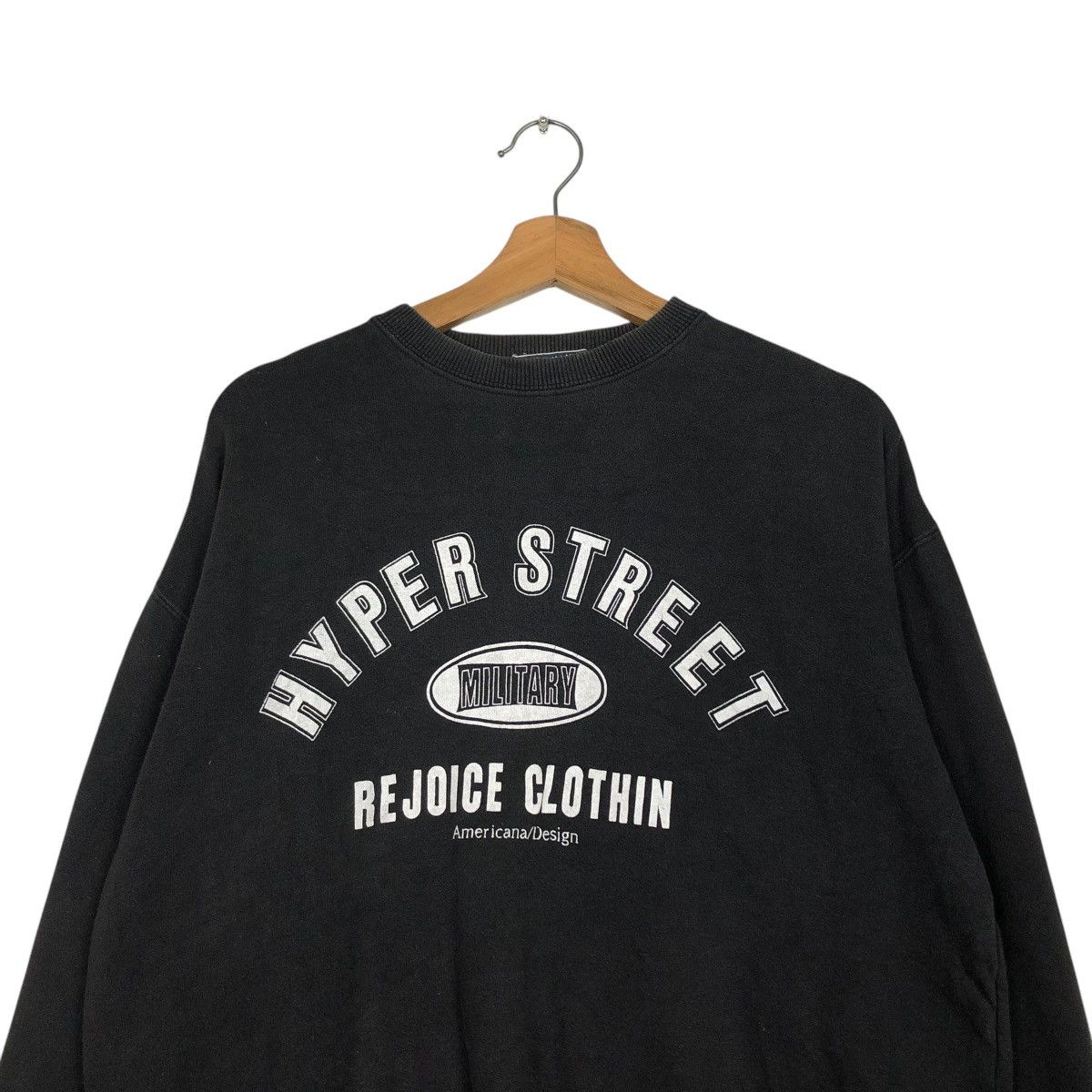 Japanese Brand 🔥VINTAGE SWEATSHIRT HYPER STREET MILITARY BIG LOGO Size US L / EU 52-54 / 3 - 5 Thumbnail