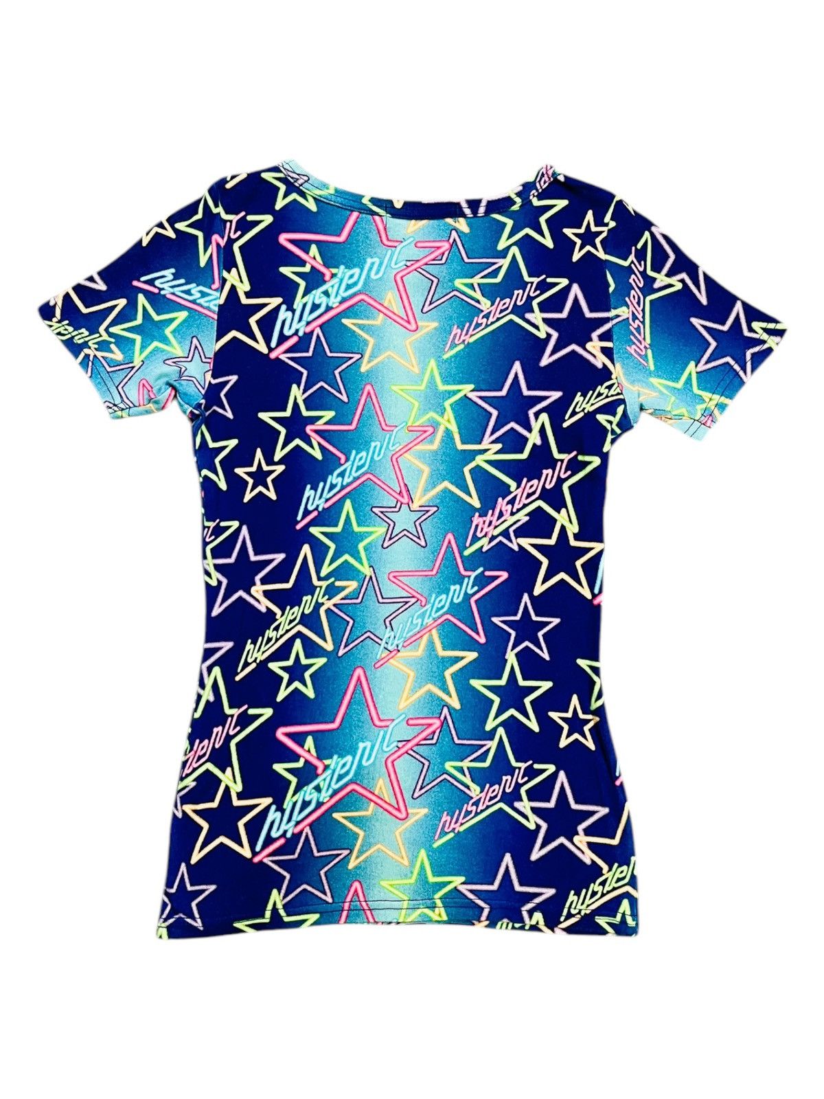 Hysteric Glamour 2000s Hysteric - Neon Star Baby Tee Size M / US 6-8 / IT 42-44 - 2 Thumbnail