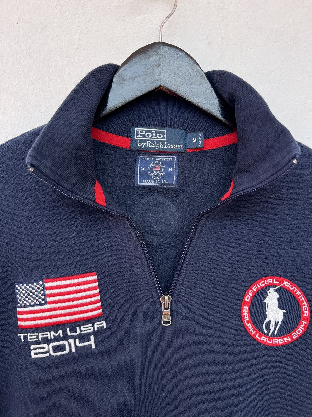Polo Ralph Lauren USA Olympic Team Sweatshirt M Navy Cotton