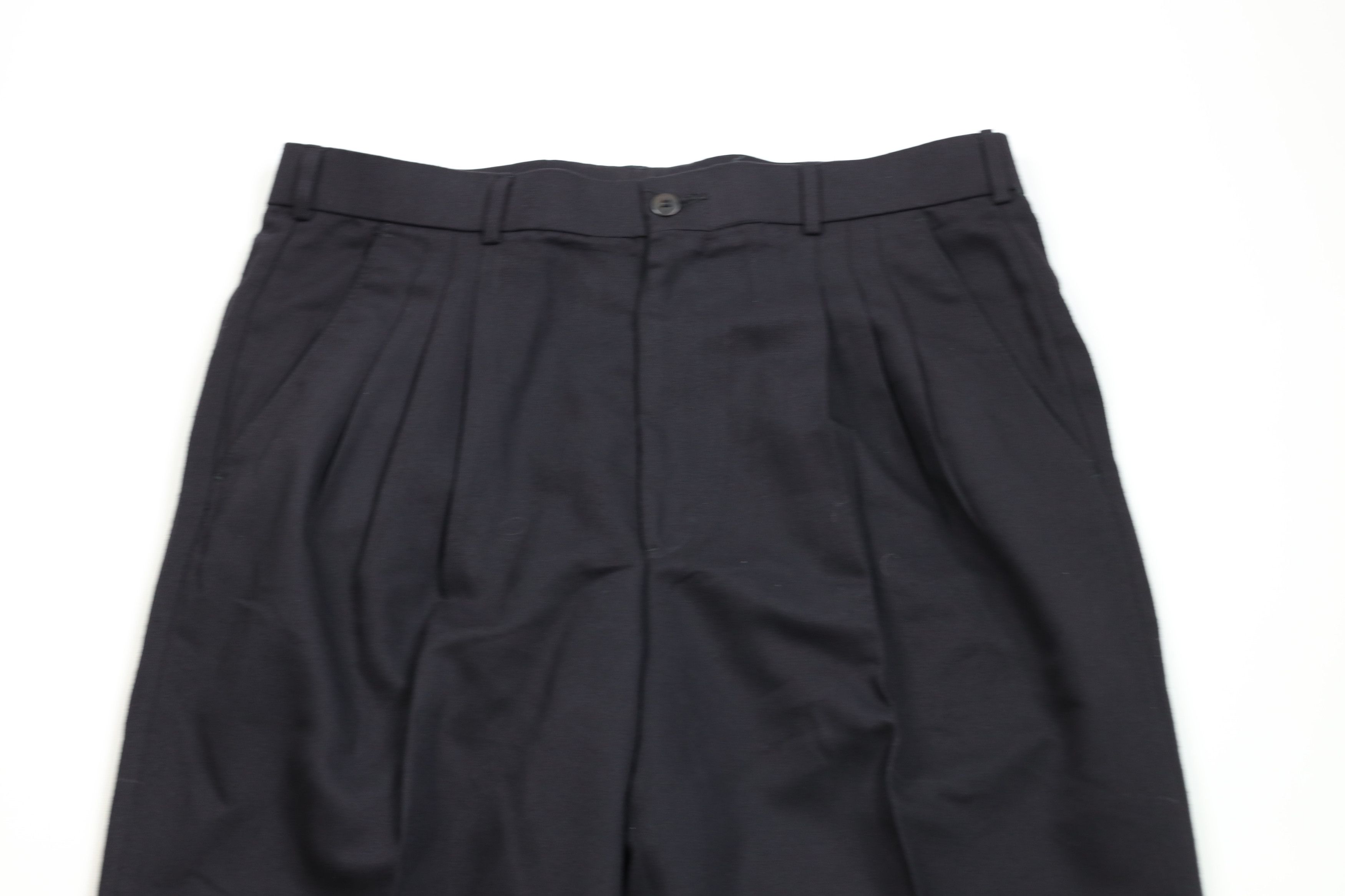Vintage Vintage 90s Streetwear Blend Wide Leg Chino Pants Dark Blue Size US 34 / EU 50 - 2 Thumbnail