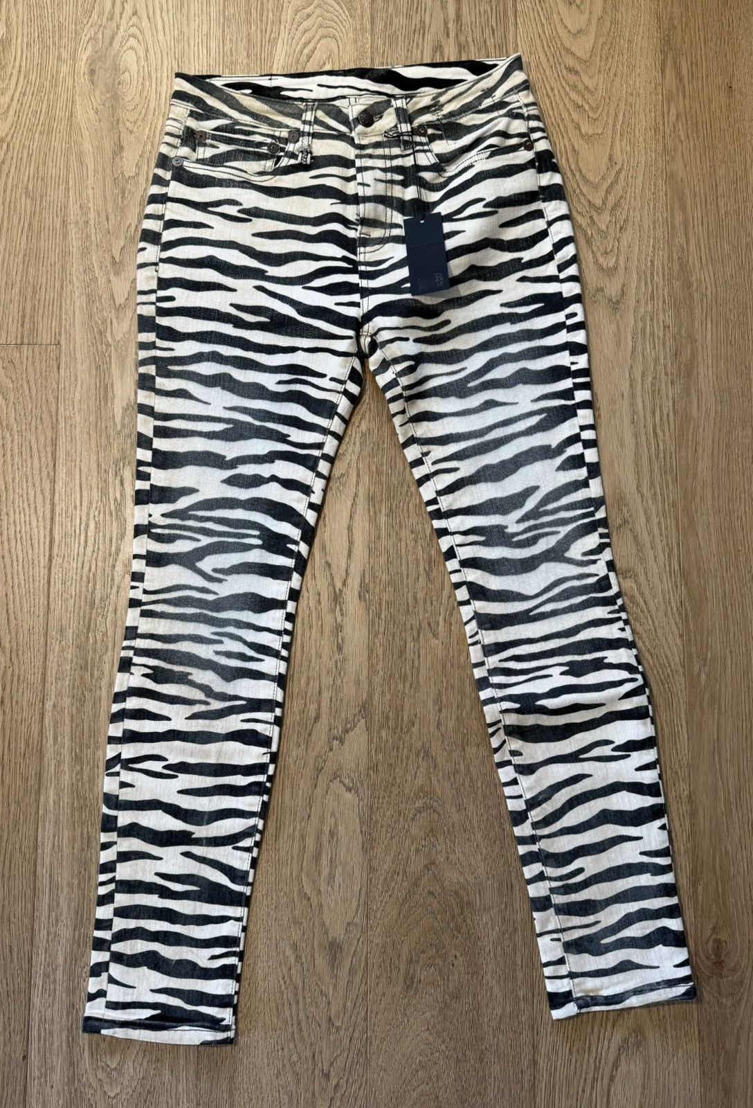 R13 R13 zebra print jeans Size 27" / US 4 / IT 40 - 1 Thumbnail