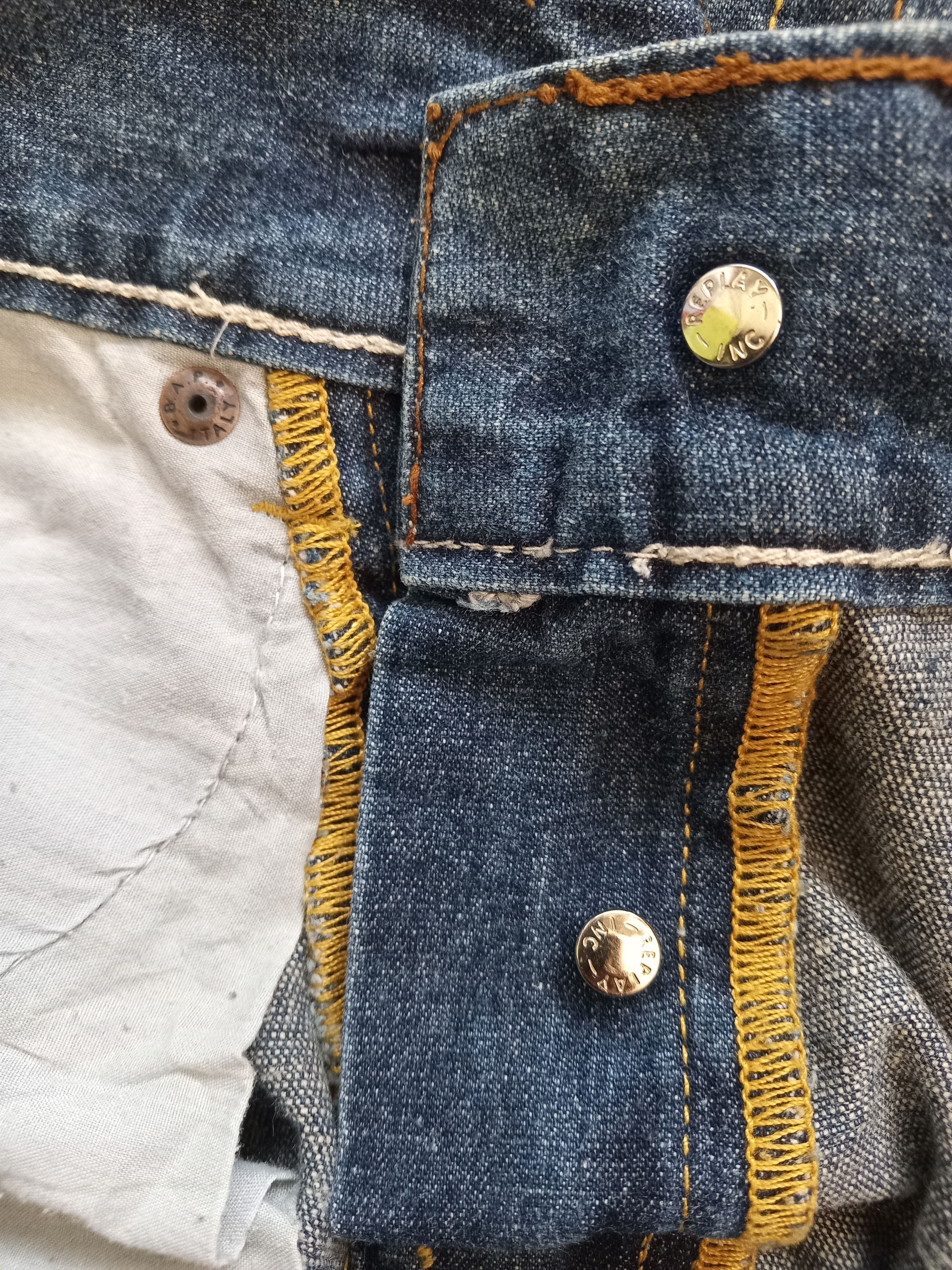 Replay × Vintage Vintage💥REPLAY Distressed Flare Jeans Size 30" / US 8 / IT 44 - 15 Thumbnail