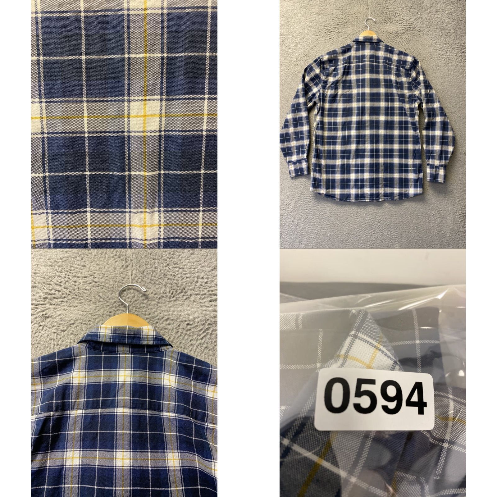 Southern Tide SOUTHERN TIDE Shirt Men M Navy Plaid Heather Stretch Long Sleeve Button-Up Size US M / EU 48-50 / 2 - 8 Thumbnail