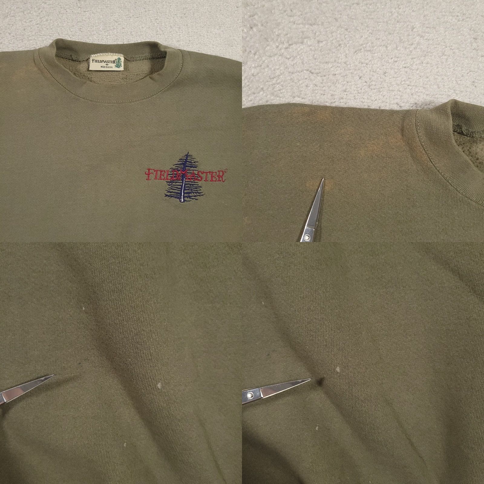 Vintage VINTAGE Fieldmaster Sweatshirt Mens M Green American USA M Shirt Pullover 90s Nature Outdoor Mens Size US M / EU 48-50 / 2 - 8 Thumbnail