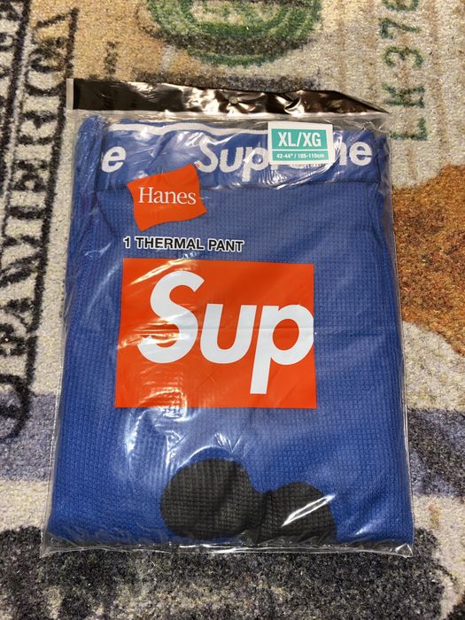 Supreme Hanes Thermal Pants (1 Pack) Size XL