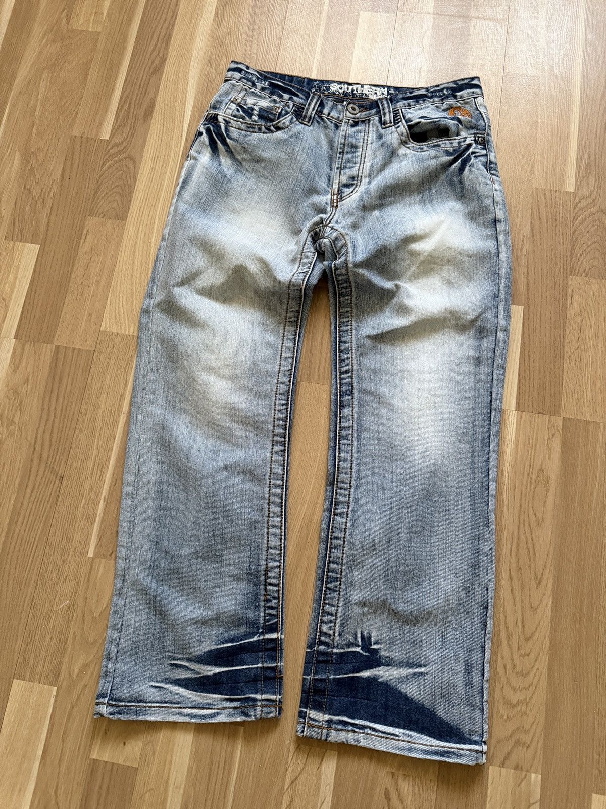 If Six Was Nine Vintage Baggy Faded Washed Y2K Jeans If Six Was Nine Style Size US 33 - 2 Thumbnail