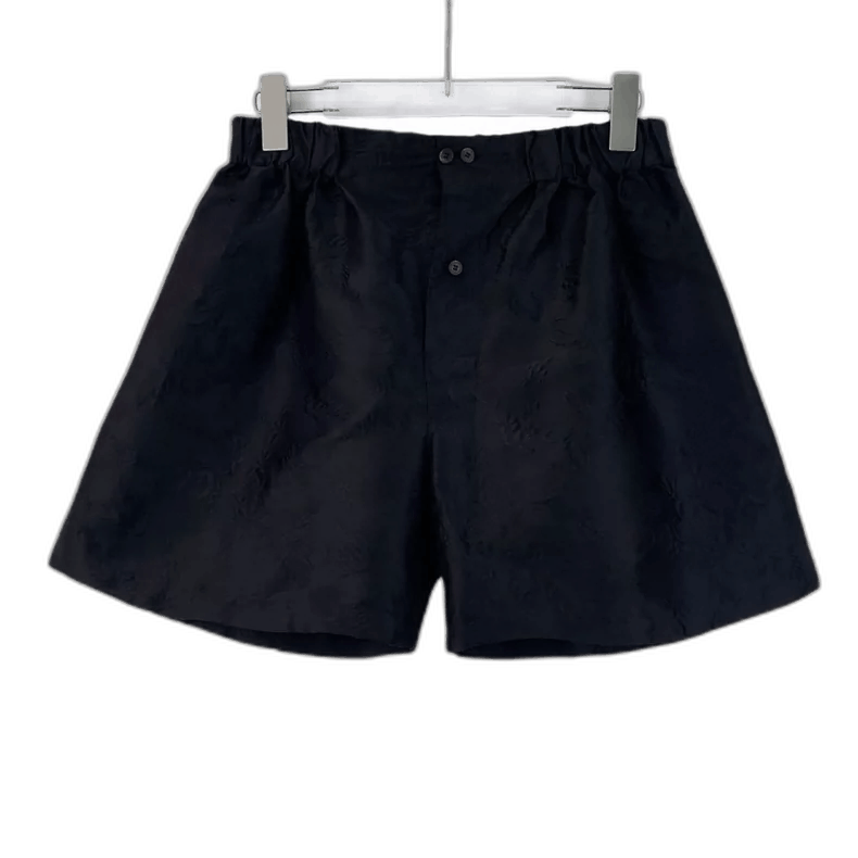 Miu Miu MiuMiu Black Floral Embroidery Casual Shorts Size US 36 / EU 52 - 1 Thumbnail