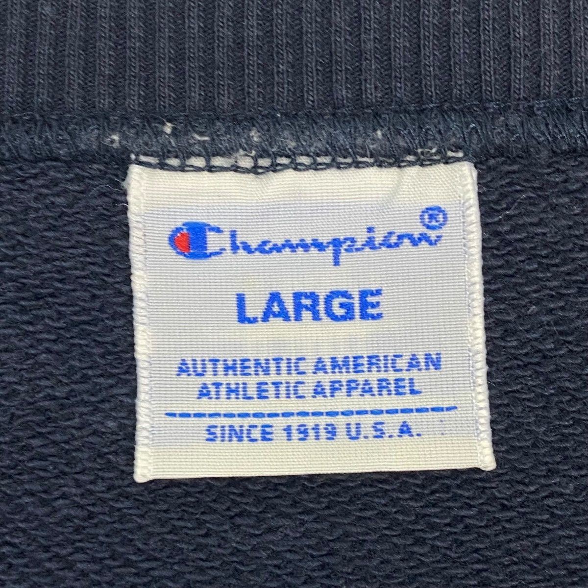 Other Vintage Champion Sweatshirt Crewneck NavyBlue Big Logo SizeL Size US L / EU 52-54 / 3 - 5 Thumbnail