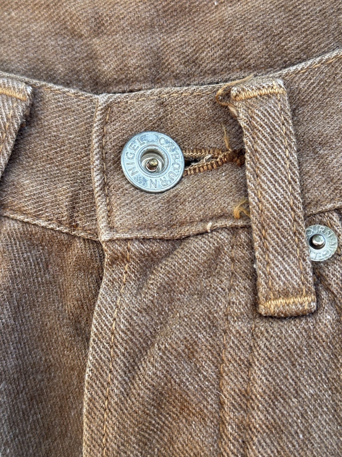 Kapital 💥Nigel Cabourn💥 Brown Denim Nigel Cabourn💥 Size US 28 / EU 44 - 4 Thumbnail