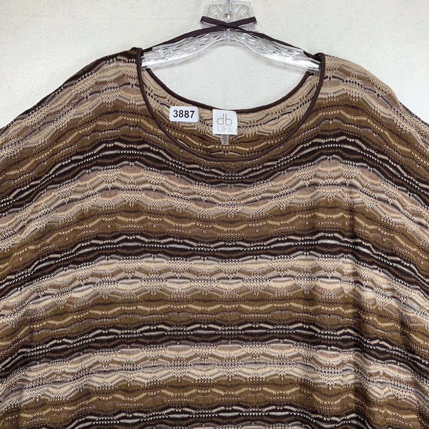 Vintage VINTAGE DB Life Women’s Sweater Pullover Short Sleeve Knit Casual 80s 90s Brown Size L Size L / US 10 / IT 46 - 2 Thumbnail