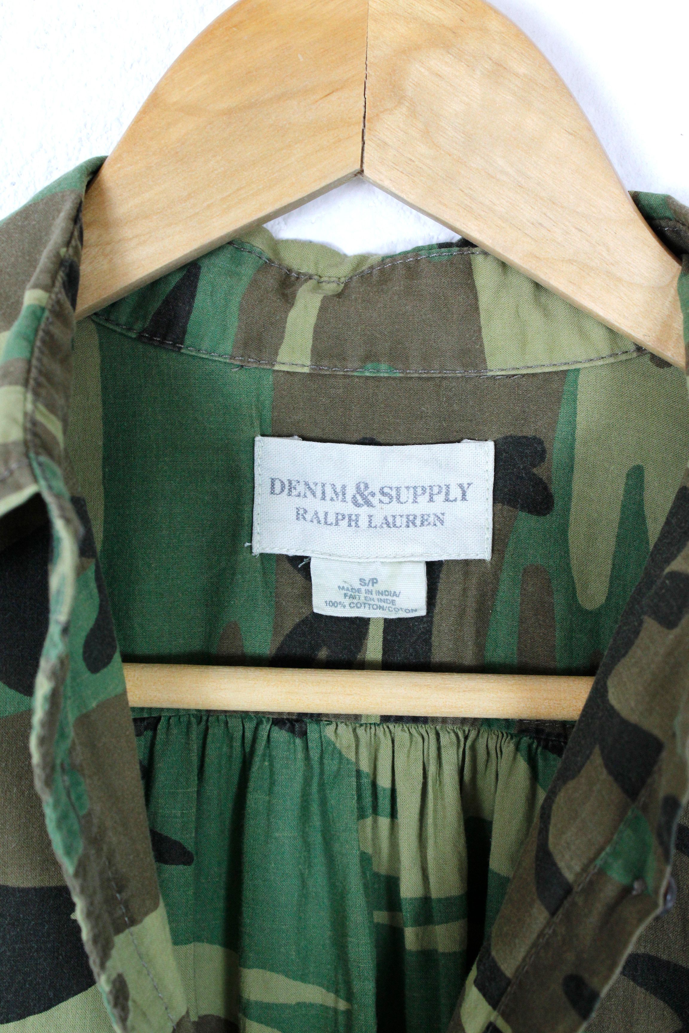 Denim & Supply Ralph Lauren × Polo Ralph Lauren Denim Supply Ralph Lauren Camo Printed Military Shirt Size S / US 4 / IT 40 - 4 Thumbnail