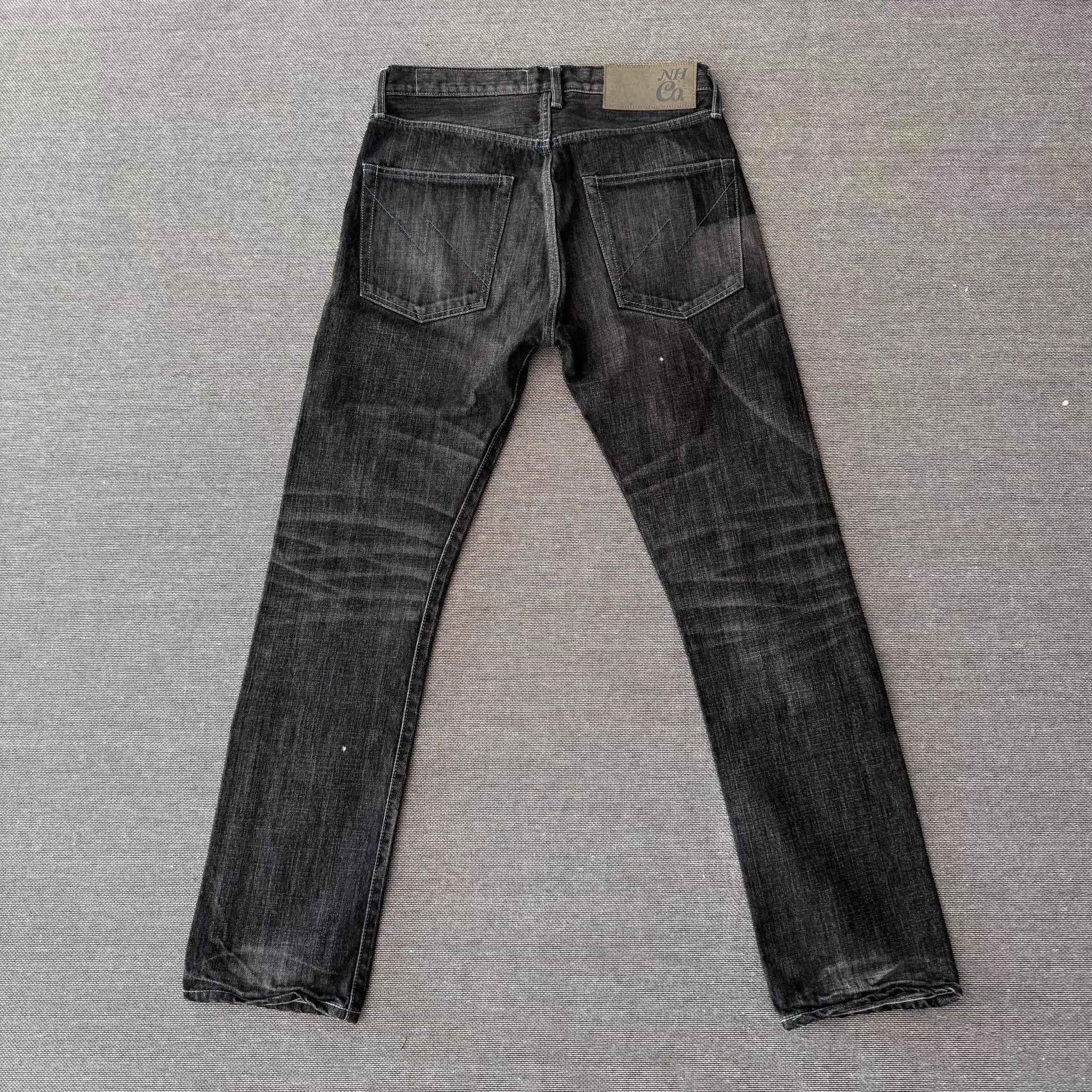 Neighborhood Neighborhood 14AW Slim Straight Black Distressed Denim Size US 32 / EU 48 - 3 Thumbnail