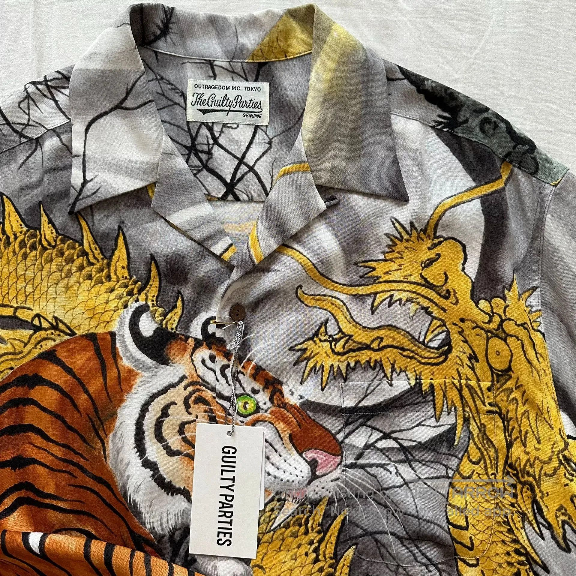 Wacko Maria WACKO MARIA 22SS Dragon Tiger Hawaiian Shirt. Size US XL / EU 56 / 4 - 2 Thumbnail