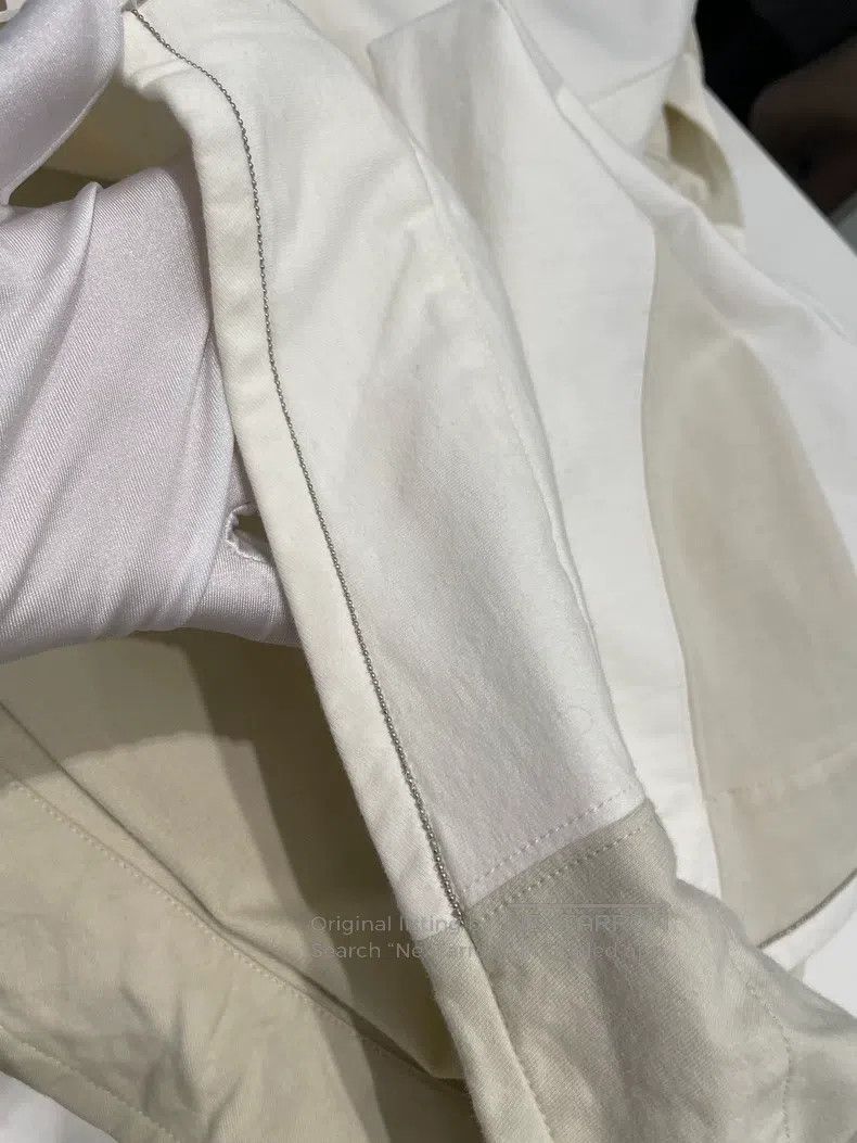 Brunello Cucinelli Brunello Cucinelli Milk White Cotton Jacket Size S / US 4 / IT 40 - 8 Thumbnail
