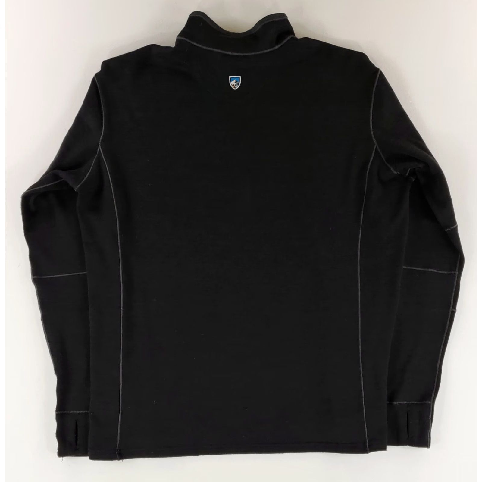 Vintage Kuhl 1/4 Zip Ryzer Black Long Sleeve Mens XL Polyester Elastane Blend Size US XL / EU 56 / 4 - 4 Thumbnail