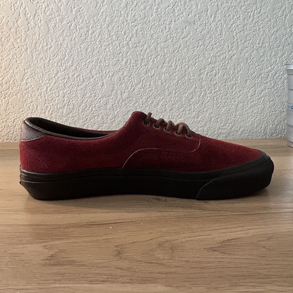 Vans Vintage Vans Burgundy Suede Era Sneaker Made In USA 80s NOS Size US 9 / EU 42 - 10 Thumbnail
