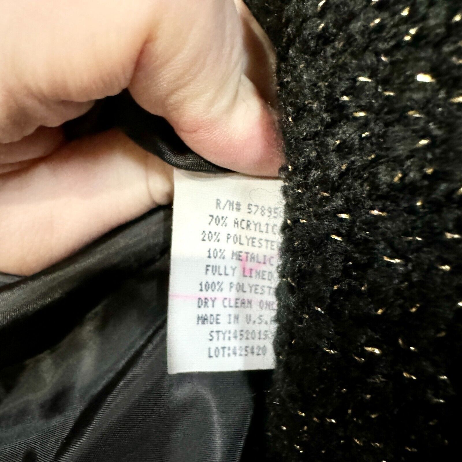 Other Requirments Jacket Women Size 16 Woven Tweed Button Down Size XXL / US 16-18 / IT 52-54 - 5 Thumbnail
