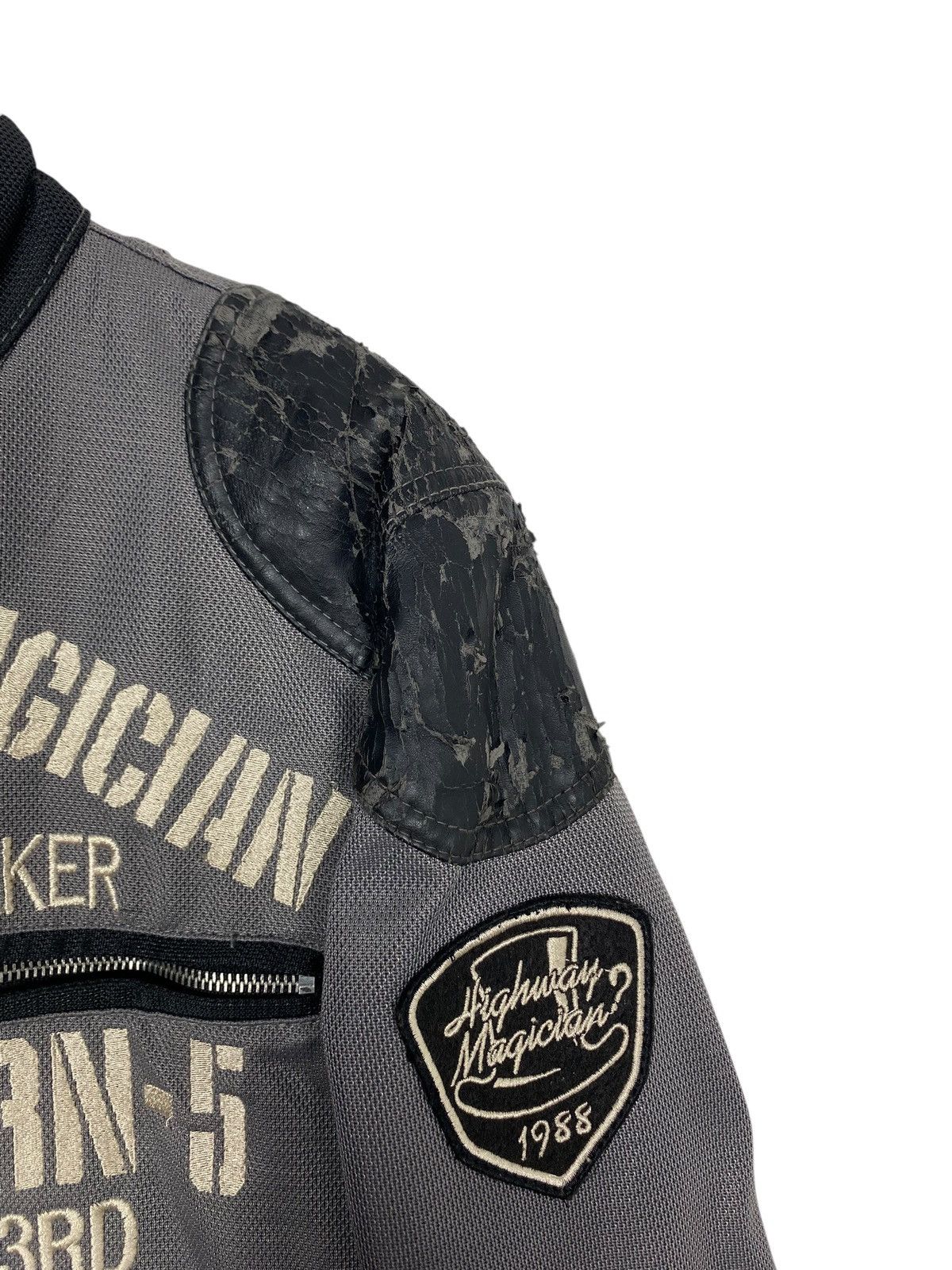YELLOW CORN Rare‼️ Yellow Corn Bikers Jacket Embroidery Big Logo Size US S / EU 44-46 / 1 - 12 Thumbnail