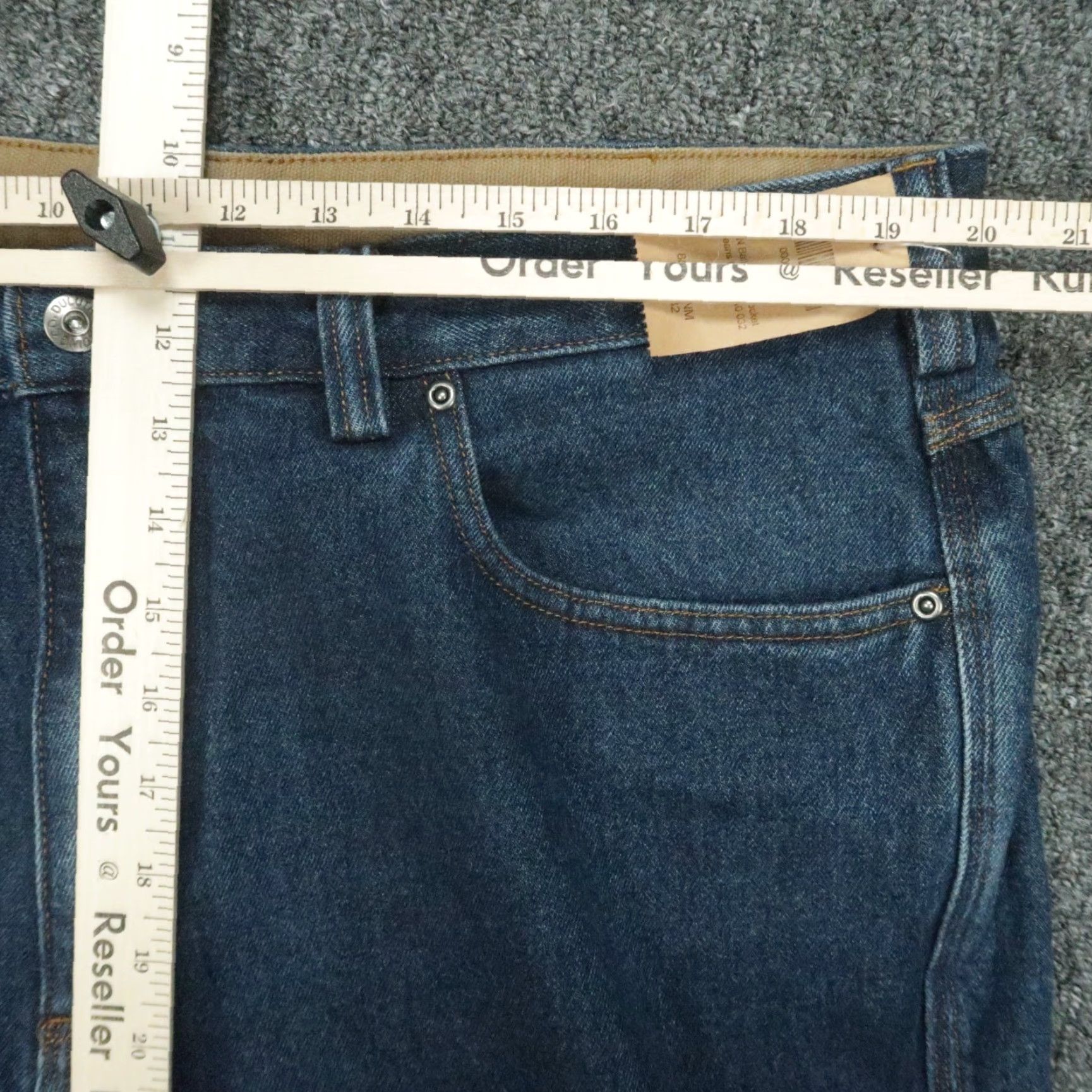 Denime Duluth Jeans Men 40x32 Blue Ballroom 5-Pocket Denim Workwear NWT Jeans Regular Straight 40 In Inseam 32 Cotton Denim NWT Mens Size US 40 / EU 56 - 5 Thumbnail