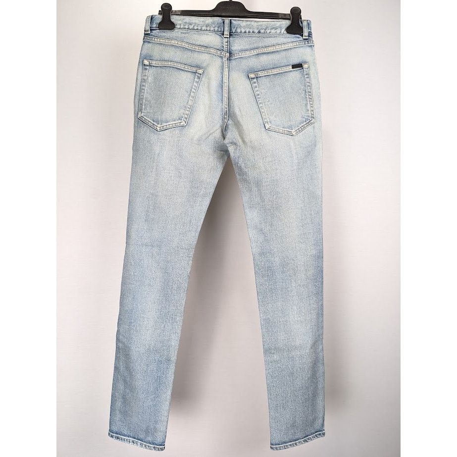 Saint Laurent Paris o1rshd1 Q:2 / Skinny 5 Pockets Low Pants Santa Monica Blue Size US 32 / EU 48 - 12 Thumbnail