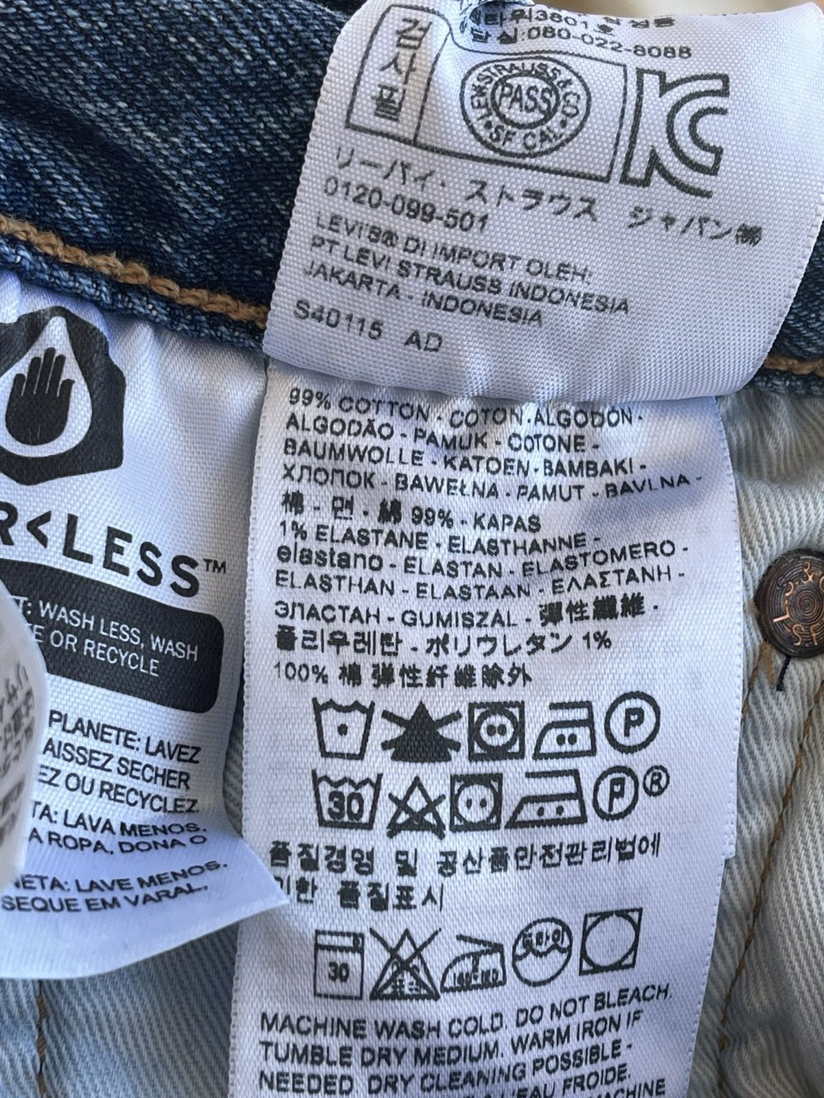 Levi's Premium 501 145 Anniversary Straight Regular Fit Denim Jeans Size US 29 - 14 Thumbnail