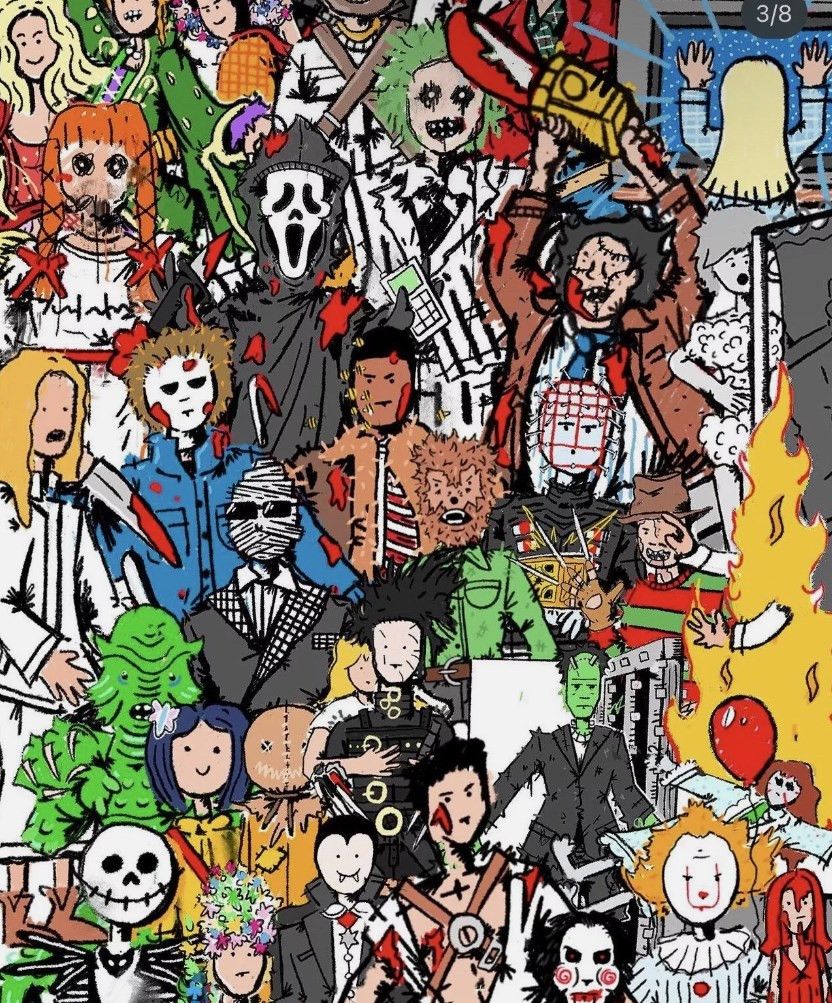 Kodone Kodone Halloween Collage Poster Size ONE SIZE - 1 Thumbnail