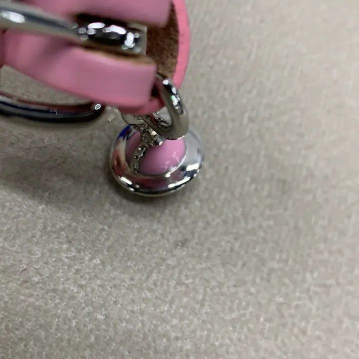 Vivienne Westwood Vivienne Westwood Pink Leather Choker with Saturn Pendant Size ONE SIZE - 5 Thumbnail