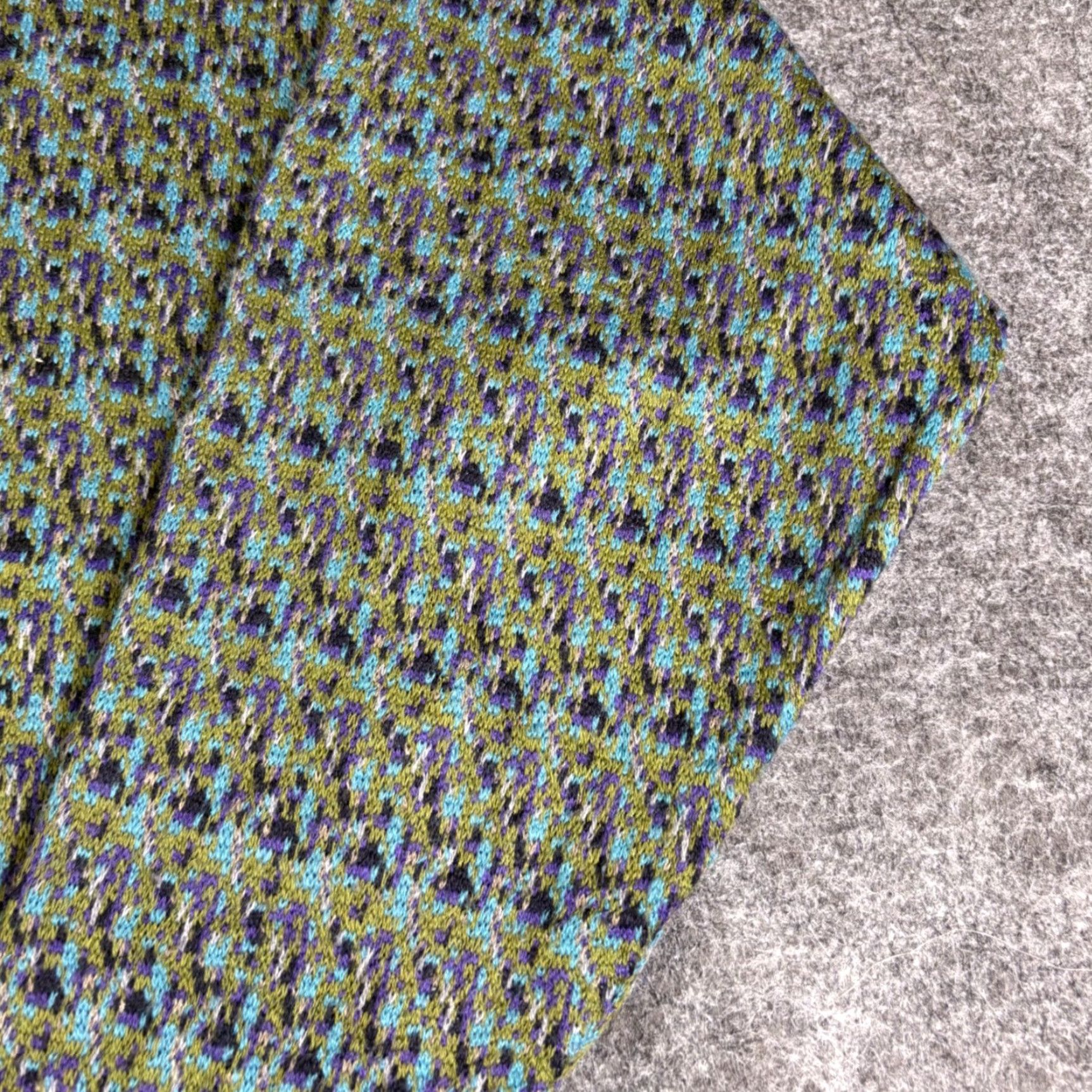 Olive VINTAGE Zuccolos Fine Mens Clothing Crewneck Sweater Olive Green Blue Geometric Knit Pattern 90s Size US L / EU 52-54 / 3 - 6 Thumbnail