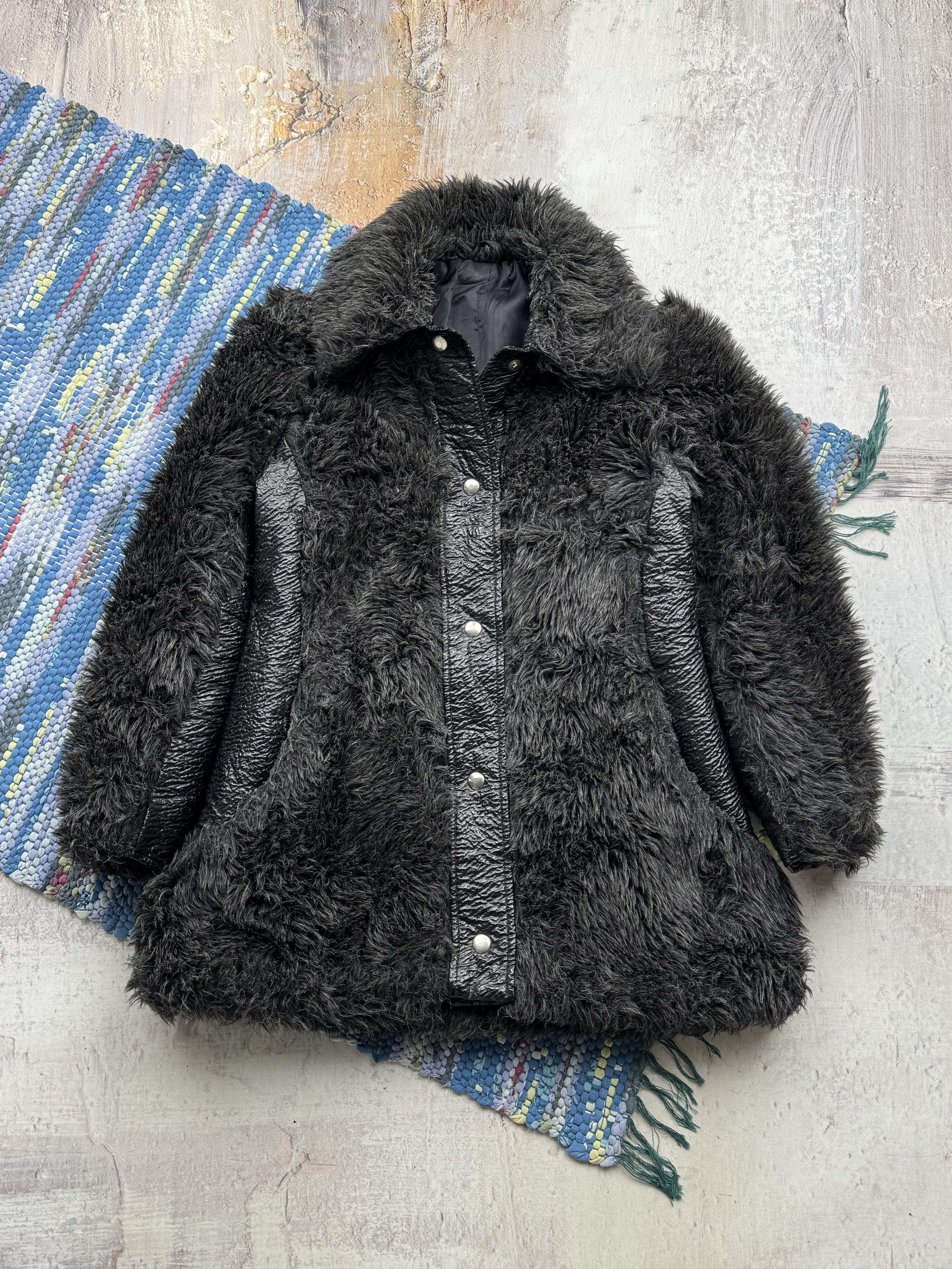 Vintage Faux Fur Coat A296(393)D15