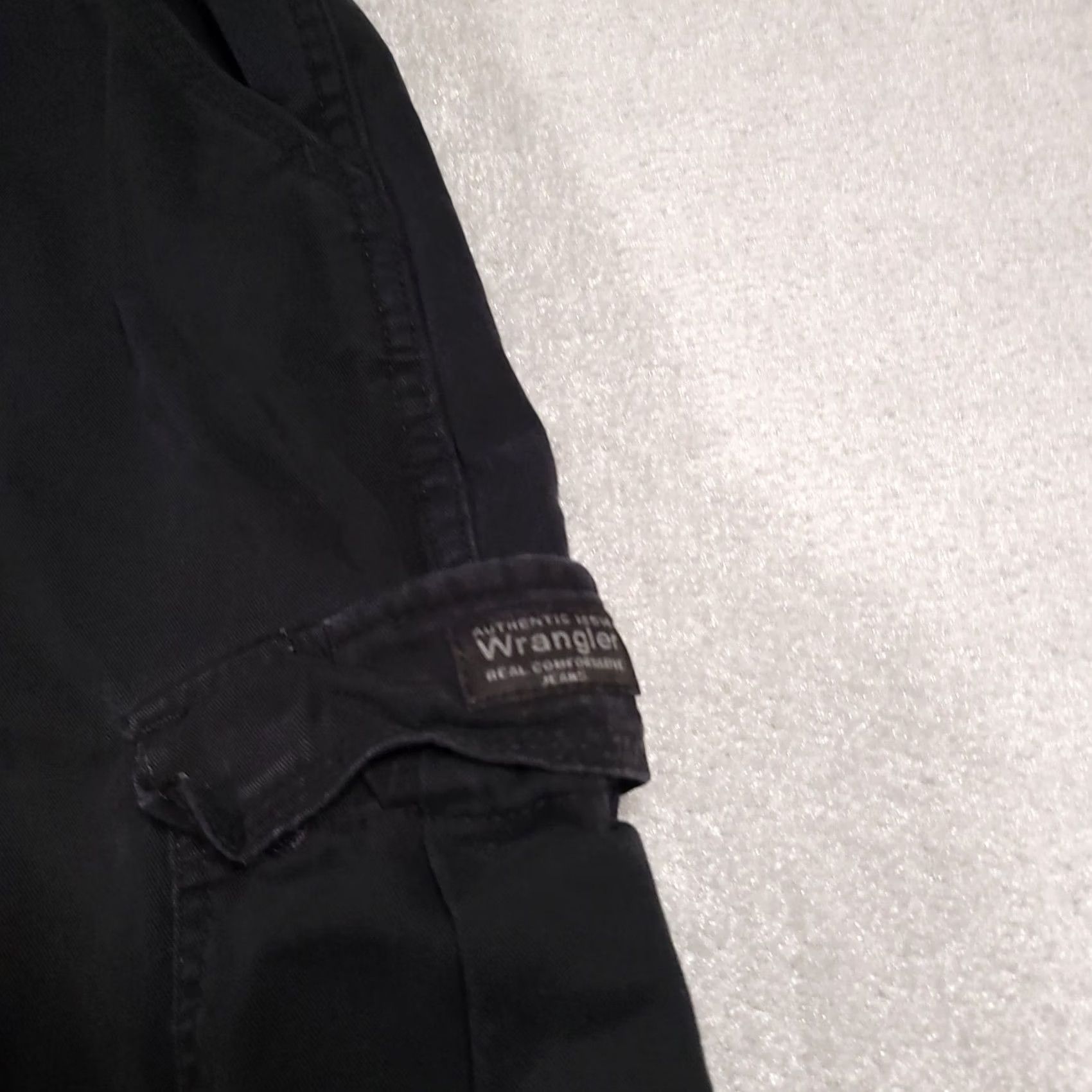 Wrangler Wrangler Regular Fit Cargo Pants Mens 40X30 Black Workwear Straight Fit Size US 40 / EU 56 - 5 Thumbnail