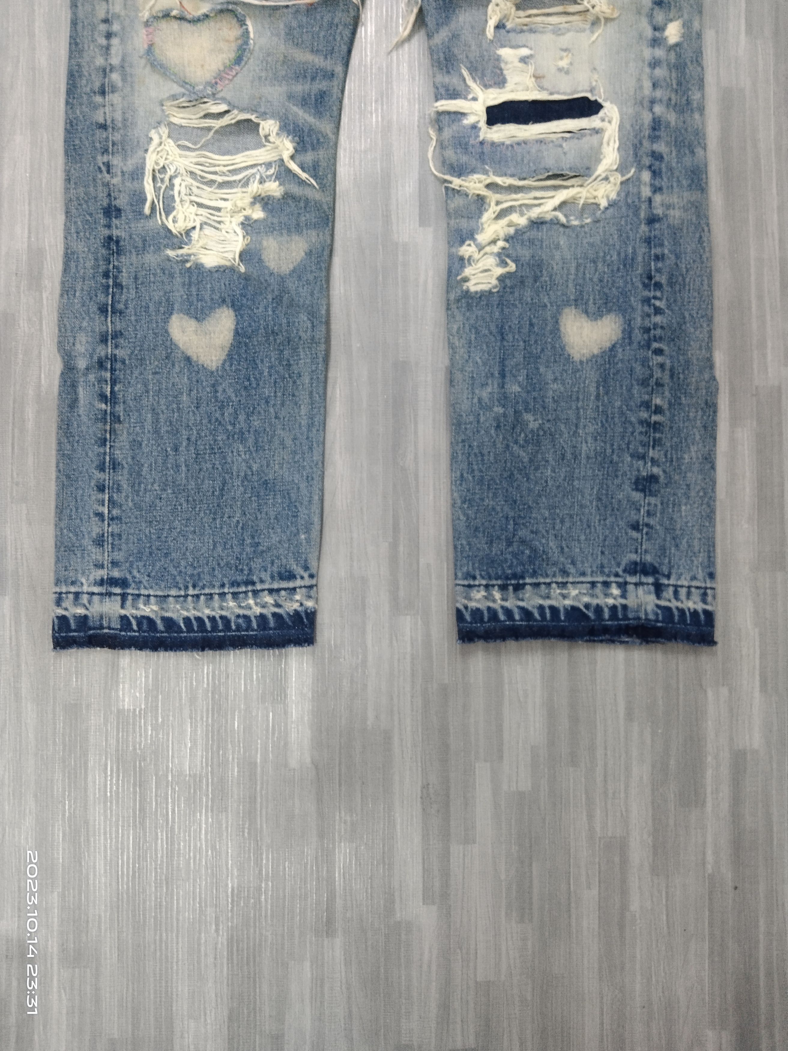Japanese Brand RNA DISTRESSED DENIM PANTS Size US 30 / EU 46 - 8 Thumbnail