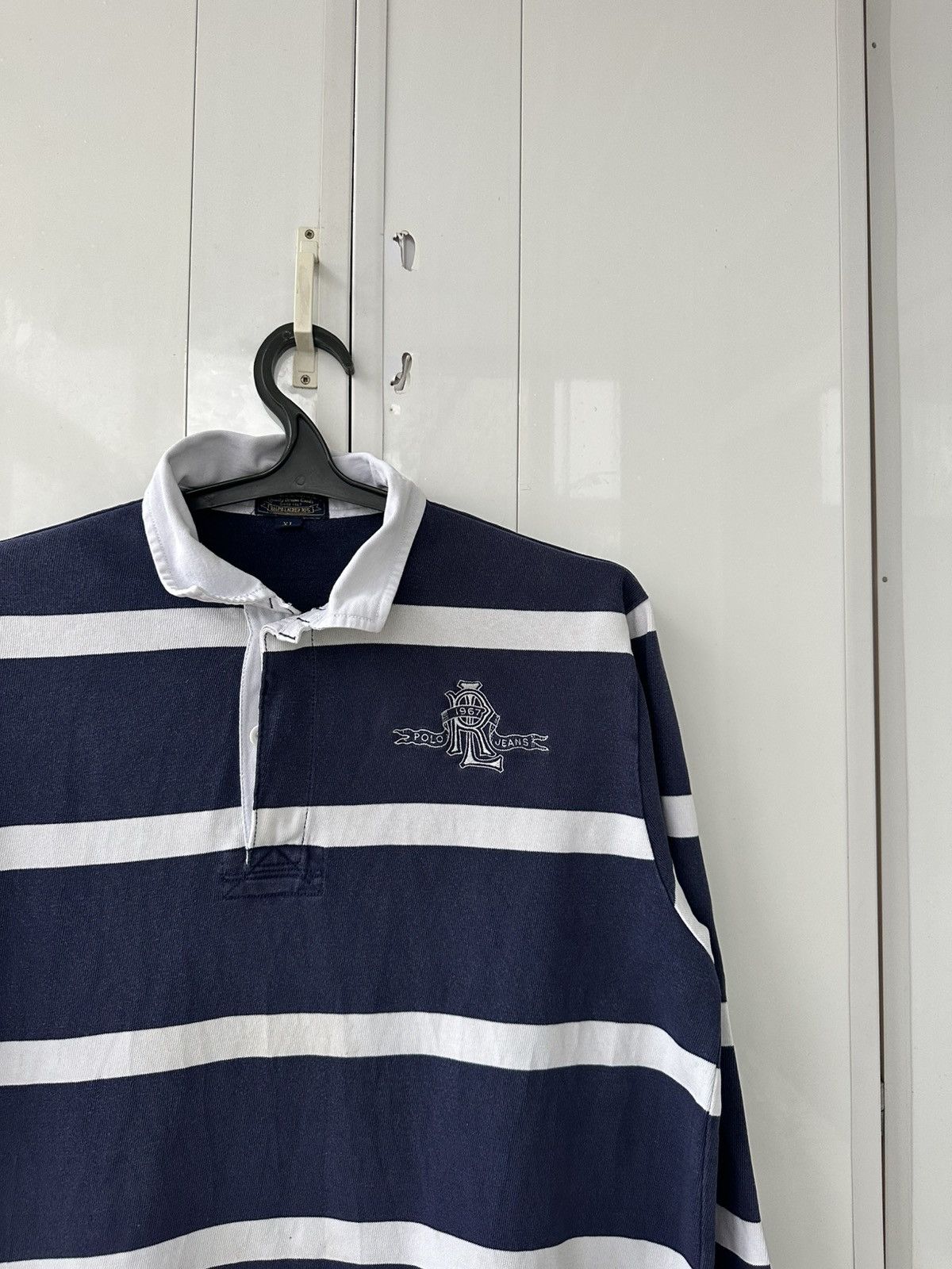 Polo Ralph Lauren Vintage Polo Ralph Lauren Rugby Sweatshirt “R” Logo Size US XL / EU 56 / 4 - 4 Thumbnail