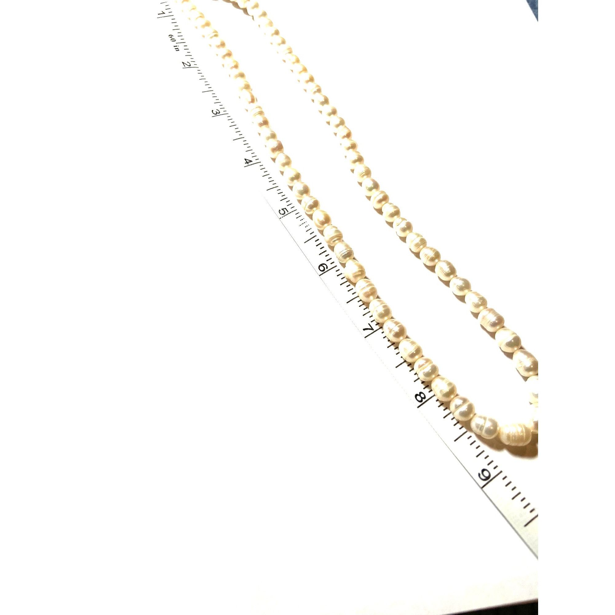 Other Freshwater Genuine Pearl Necklace W/Gold-Plated Clasp - 18" Size ONE SIZE - 8 Thumbnail