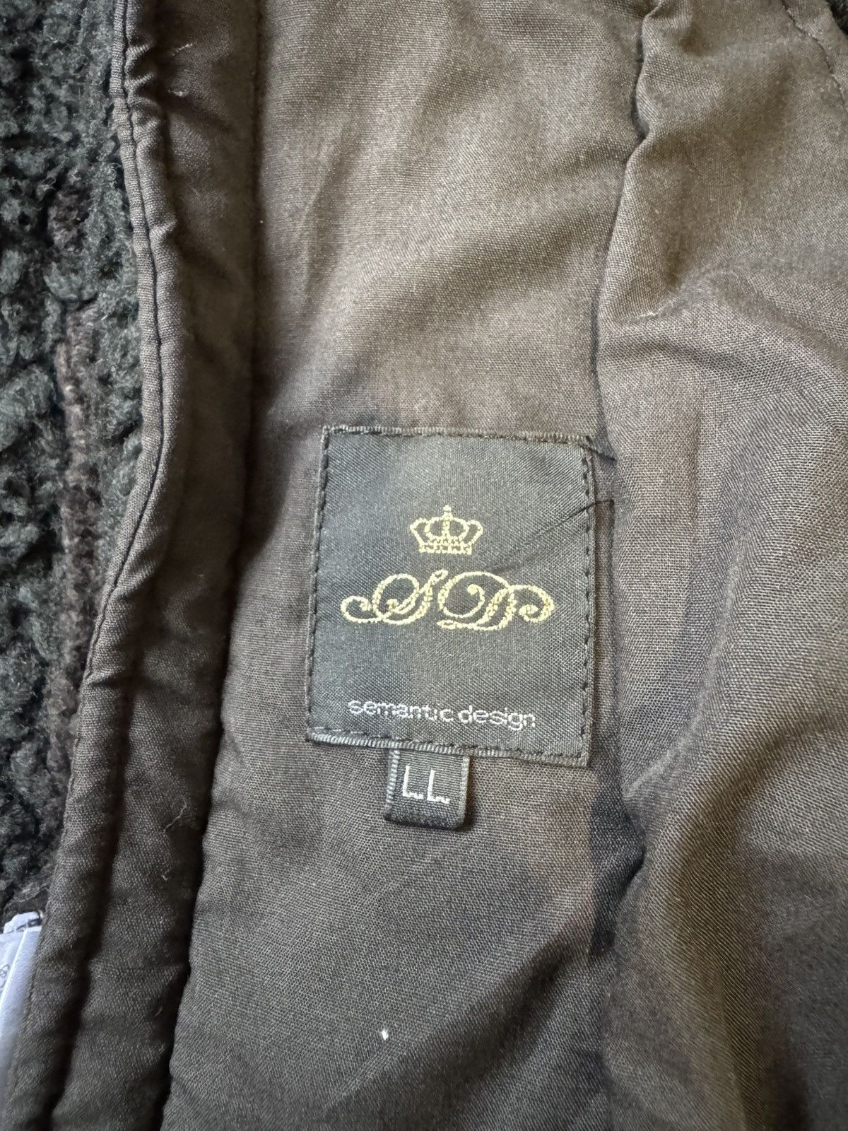 semanticdesign FUR SUEDE LEATHER BONO JACKET BY SEMANTIC DESIGN Size US L / EU 52-54 / 3 - 9 Thumbnail