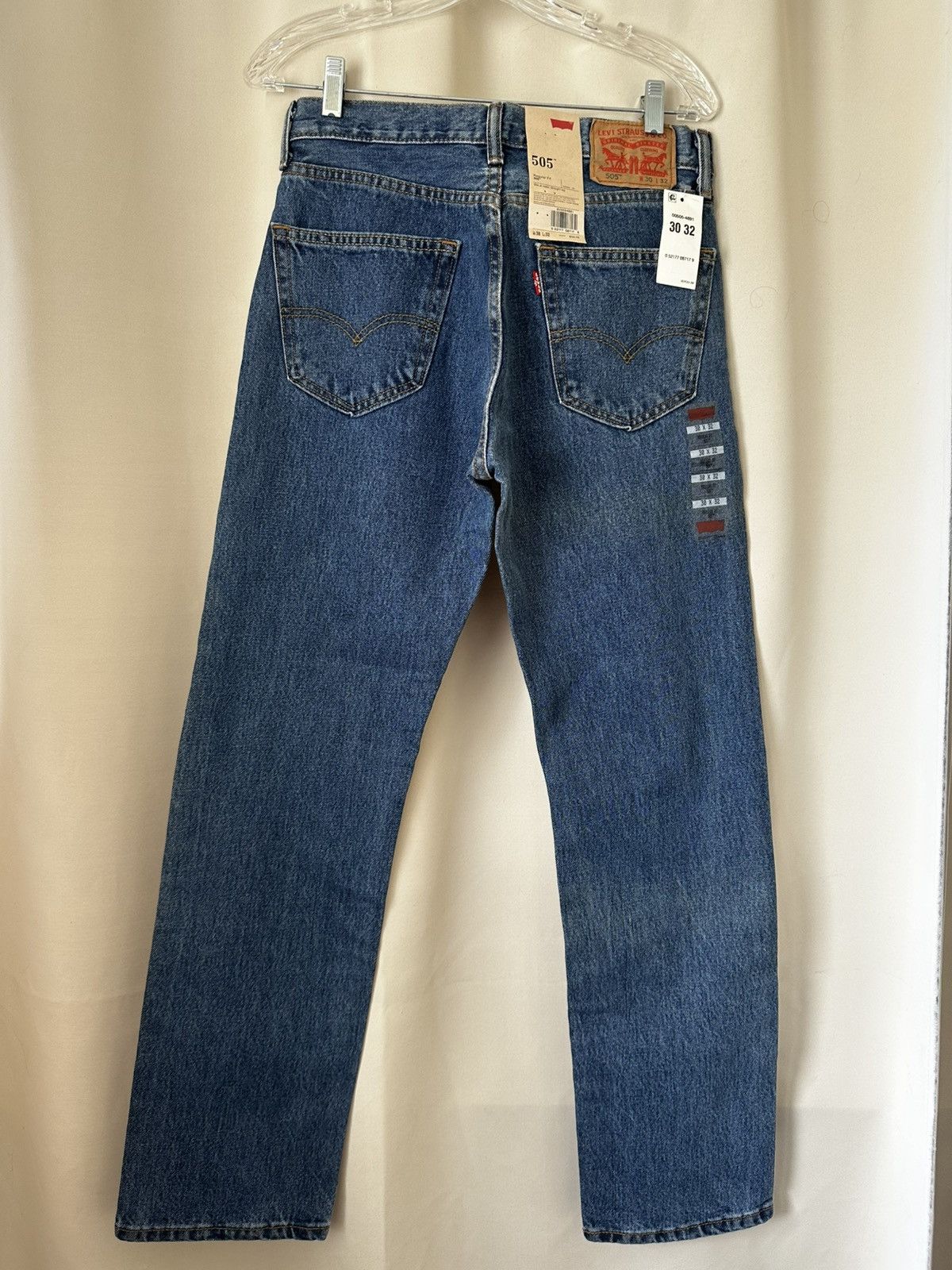 Levi's × Vintage NEW Men's Levis 505 Jeans Size 30x32 Blue WITH TAG Size US 30 / EU 46 - 3 Thumbnail