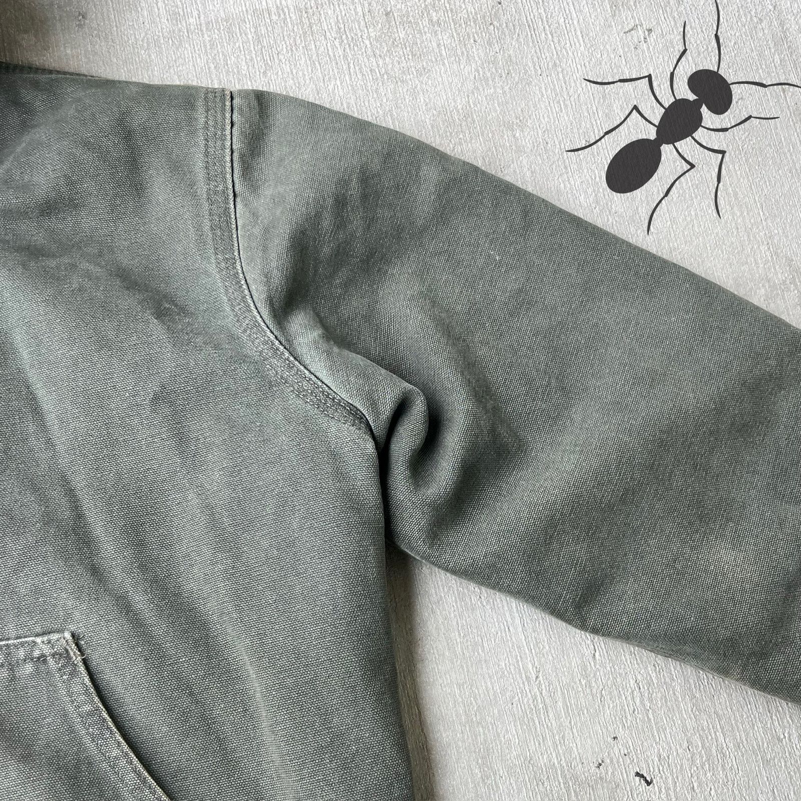 Carhartt × Vintage Carhartt YOUTH Y06 MOS green hooded work wear jacket Size US L / EU 52-54 / 3 - 10 Thumbnail