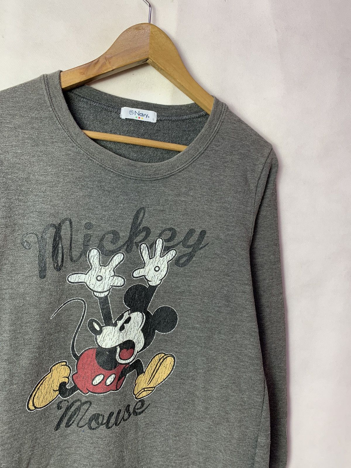 Disney 🔥Disney Mickey Mouse Cartoon Sweatshirt Vintage Style Size US L / EU 52-54 / 3 - 2 Thumbnail