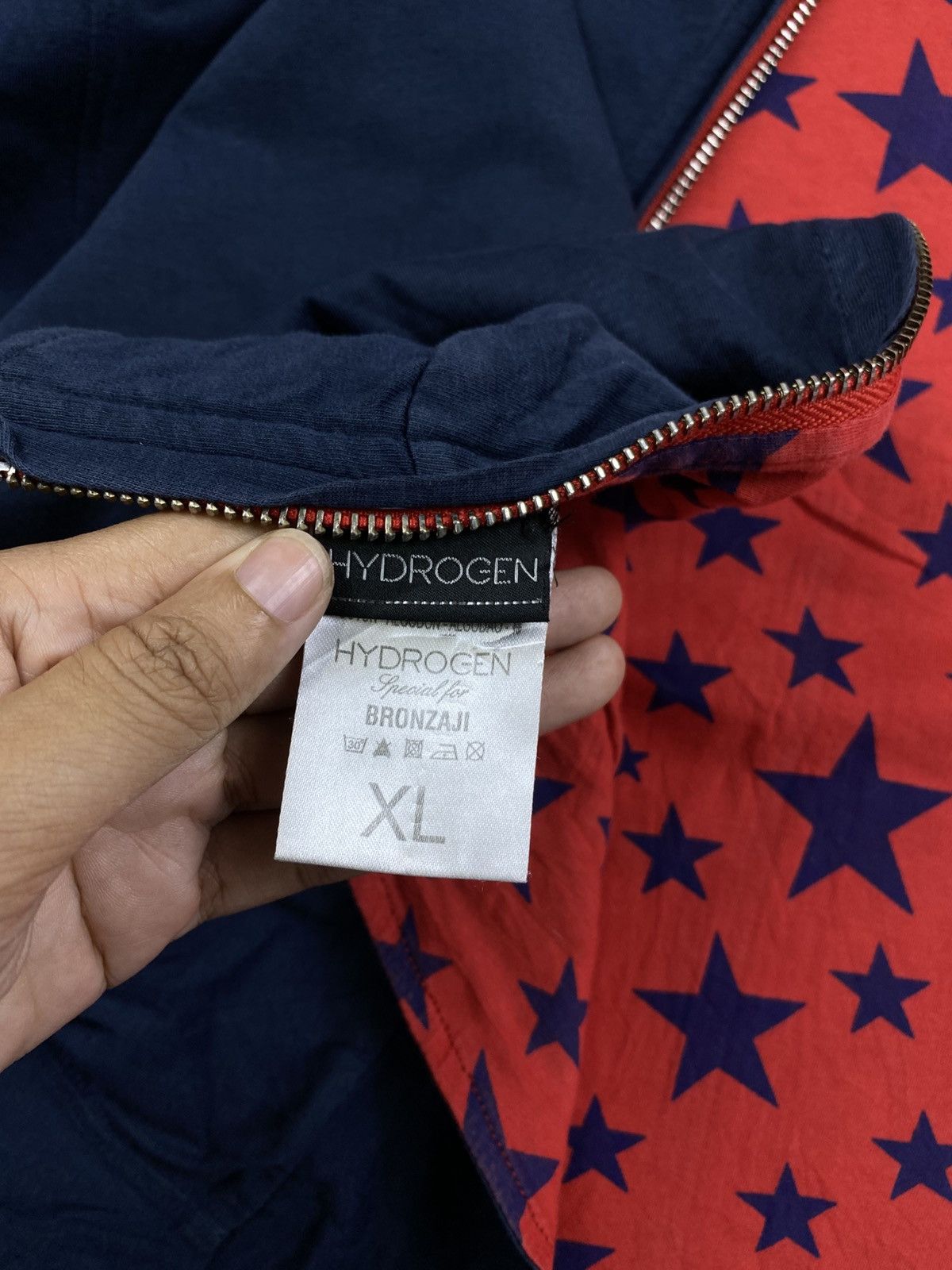 HYDROGEN Vintage Hydrogen Flag Embroidered Zipper Jacket Size US M / EU 48-50 / 2 - 8 Thumbnail