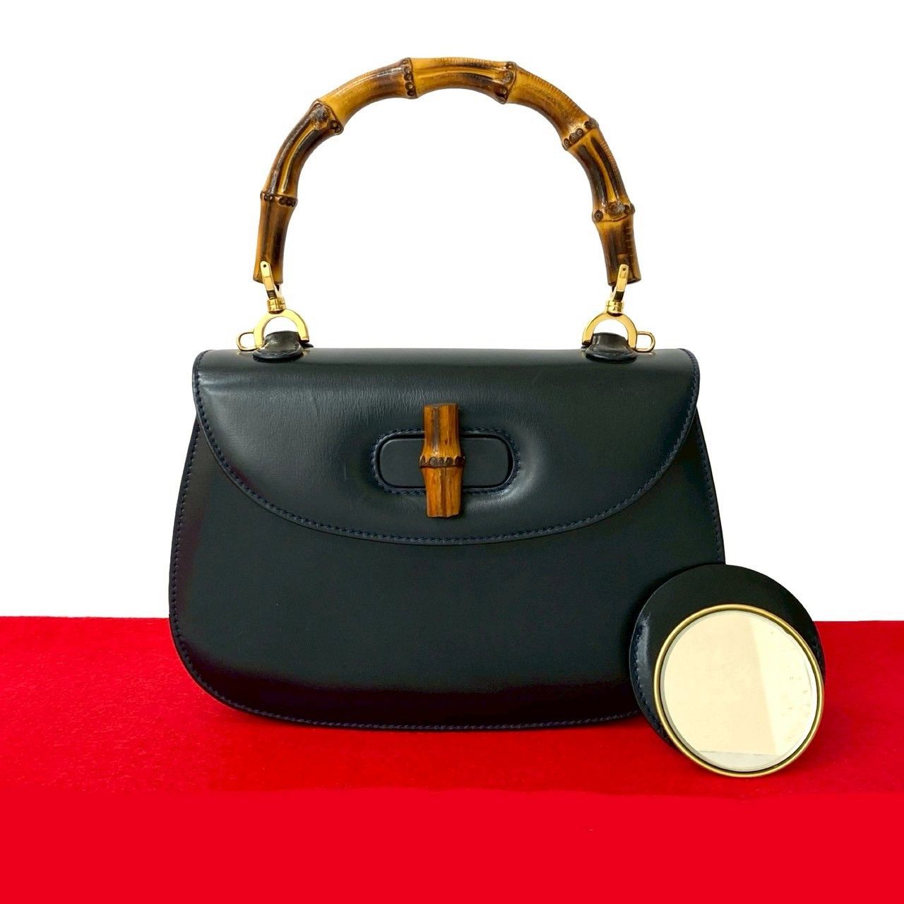 Gucci Gucci Bamboo Leather Handbag Leather Handbag