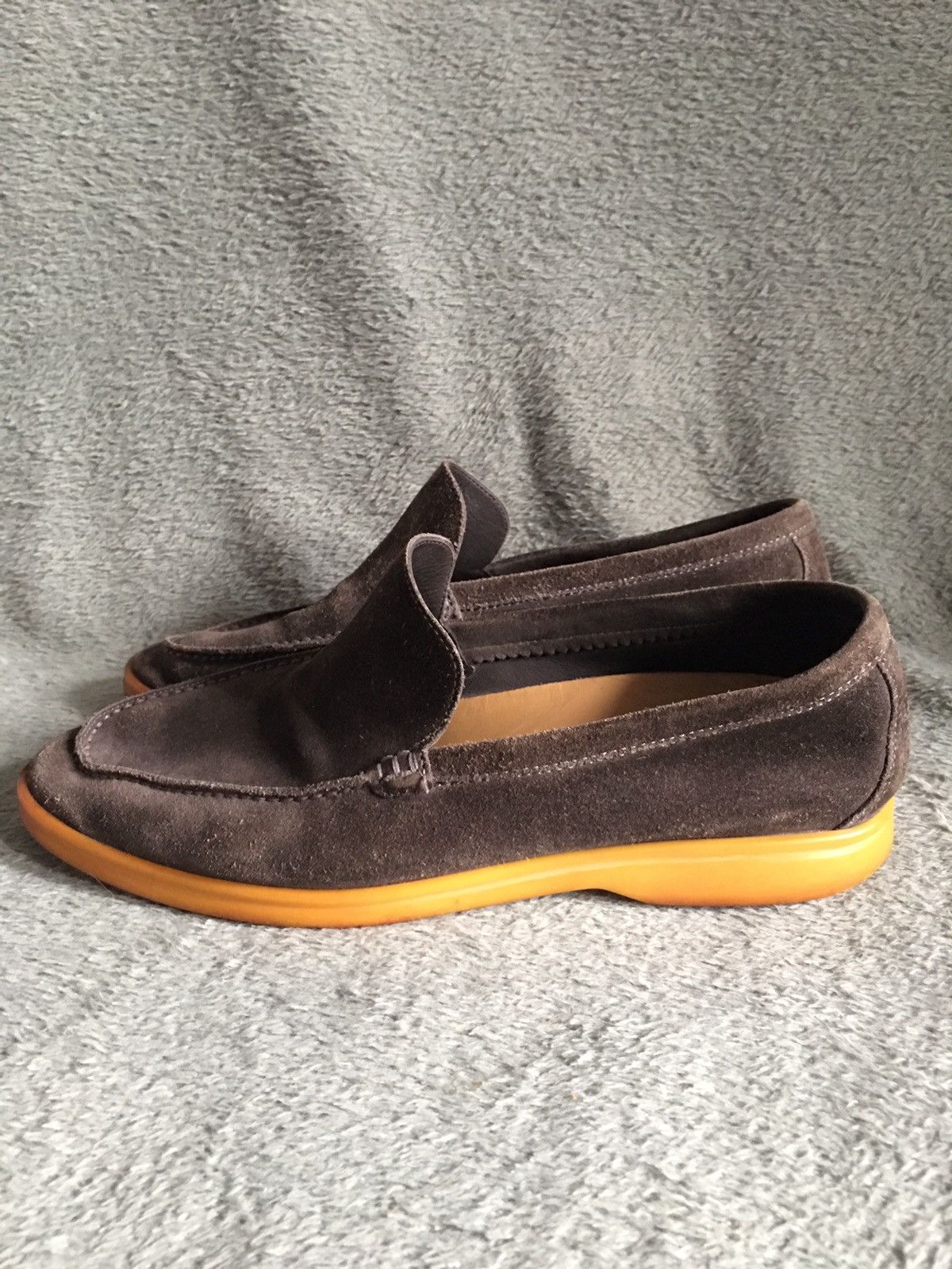 Loro Piana Loro Piana Grey Brown Suede Leather Men Loafers EU 40.5 Size US 7.5 / EU 40-41 - 4 Thumbnail