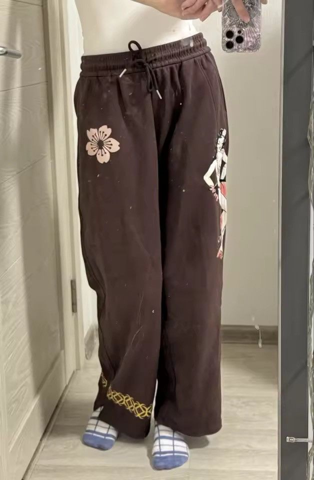 Japanese Brand Gothic Spicy Girls Aesthetics Graphic Print Casual Hot Pant Size 34" / US 12 / IT 48 - 6 Thumbnail