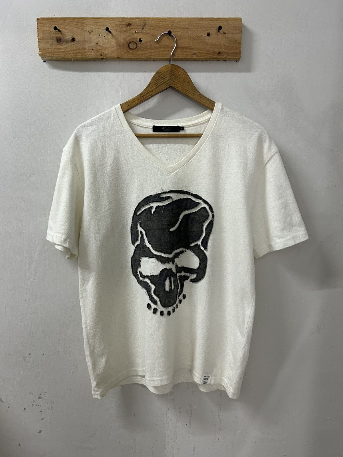 Hysteric Glamour × If Six Was Nine Azul Tee Brand Art of Skull Patches Front V Collar Size US M / EU 48-50 / 2 - 1 Thumbnail