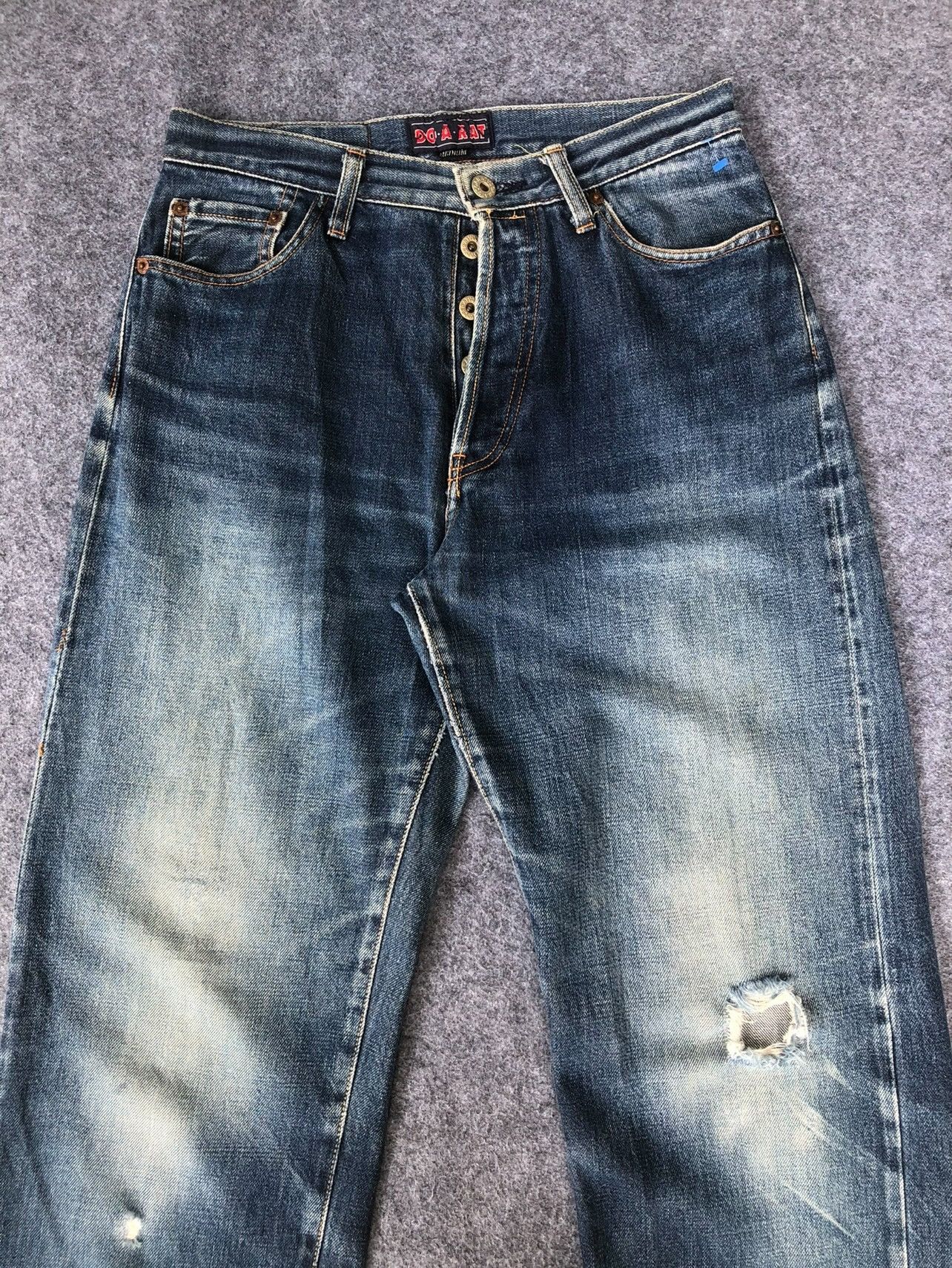 Japanese Brand Rare🔥Vtg Japanese Doarat Selvedge Distressed Jeans Size US 28 / EU 44 - 4 Thumbnail