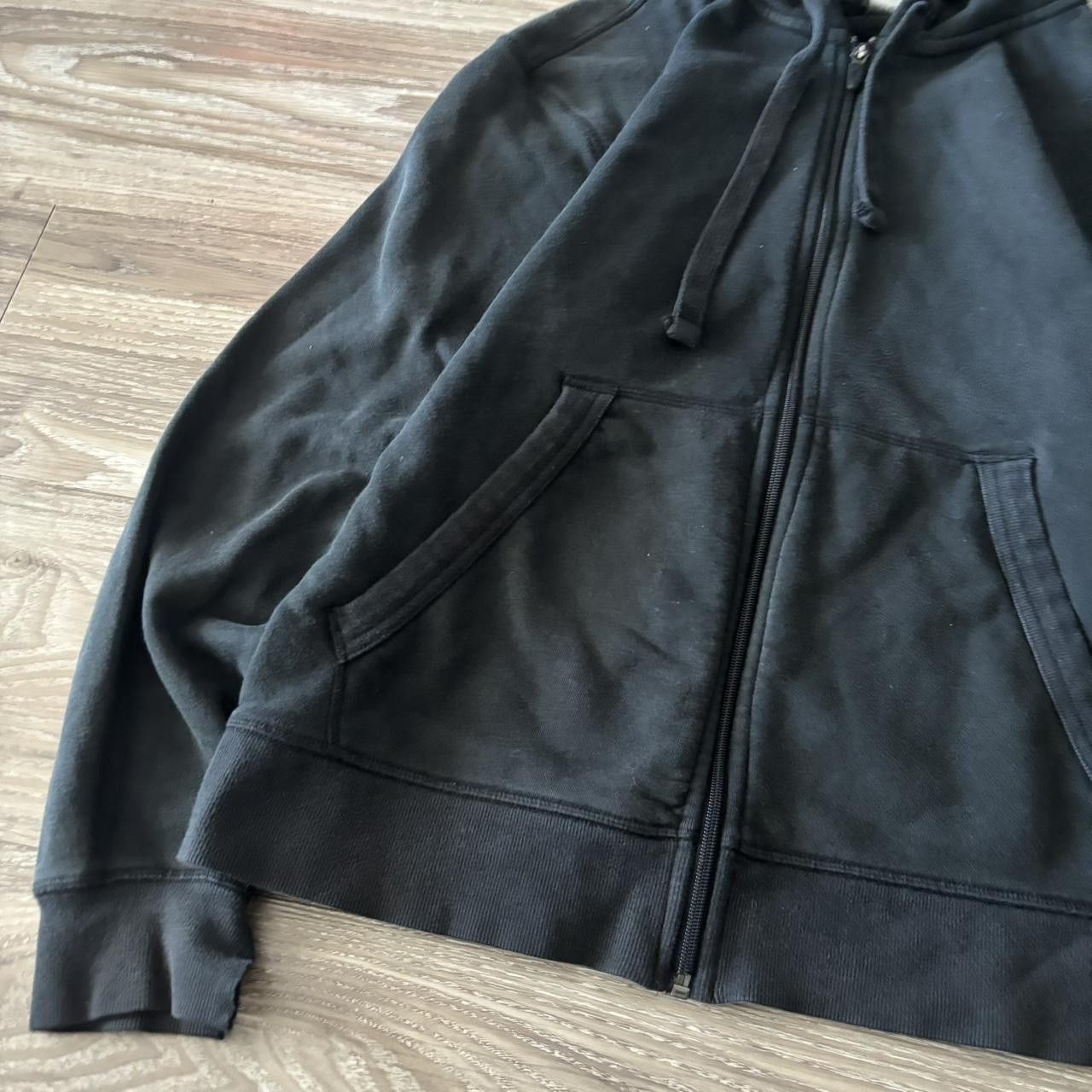 Vintage Crazy Vintage Y2K/2000s Black Blank Essential Zip Up Hoodie! Size S Size US S / EU 44-46 / 1 - 3 Thumbnail