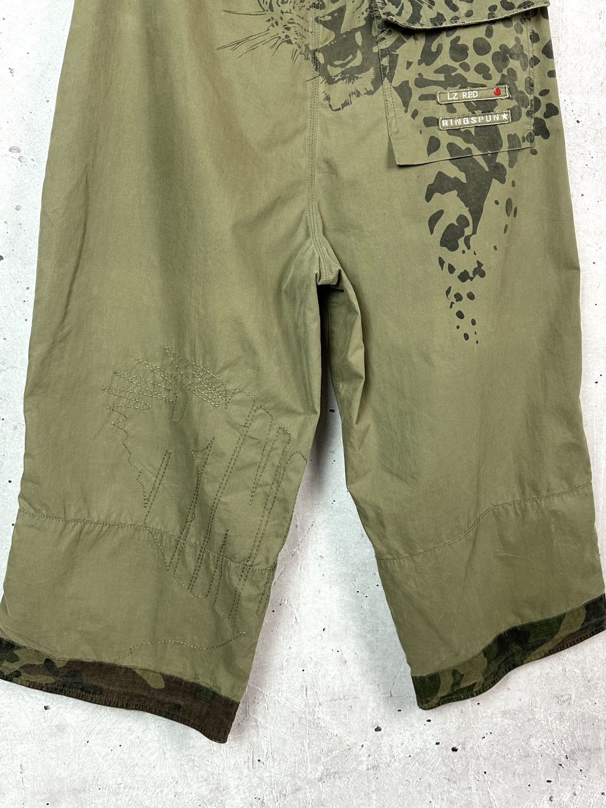 Ringspun Vintage Ringspun Maharishi Style Printed Khaki Breeches Size US 32 / EU 48 - 13 Thumbnail