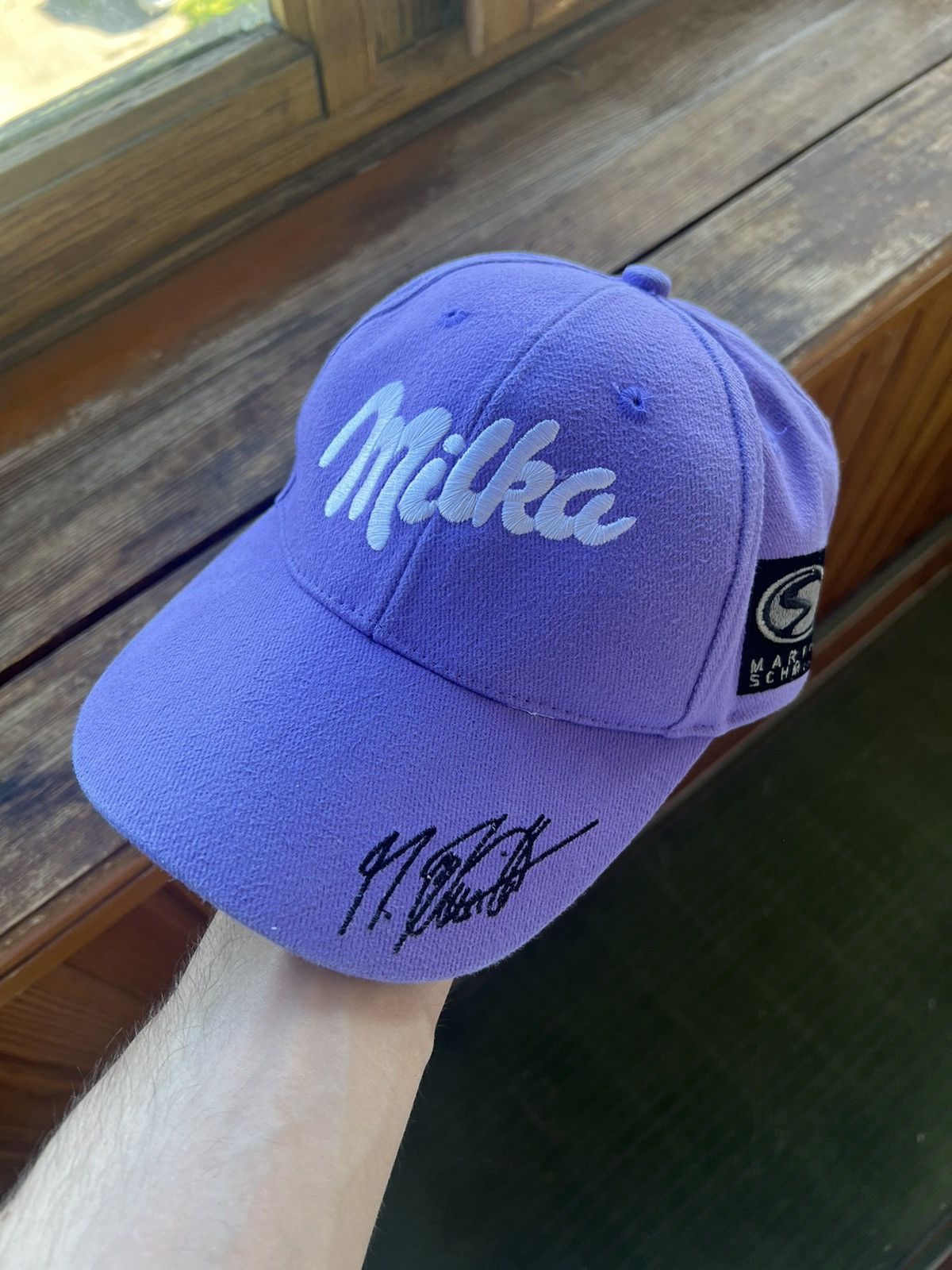 Vintage Vintage Y2K Hat Milka Martin Schmitt Race Cap Size ONE SIZE - 2 Thumbnail