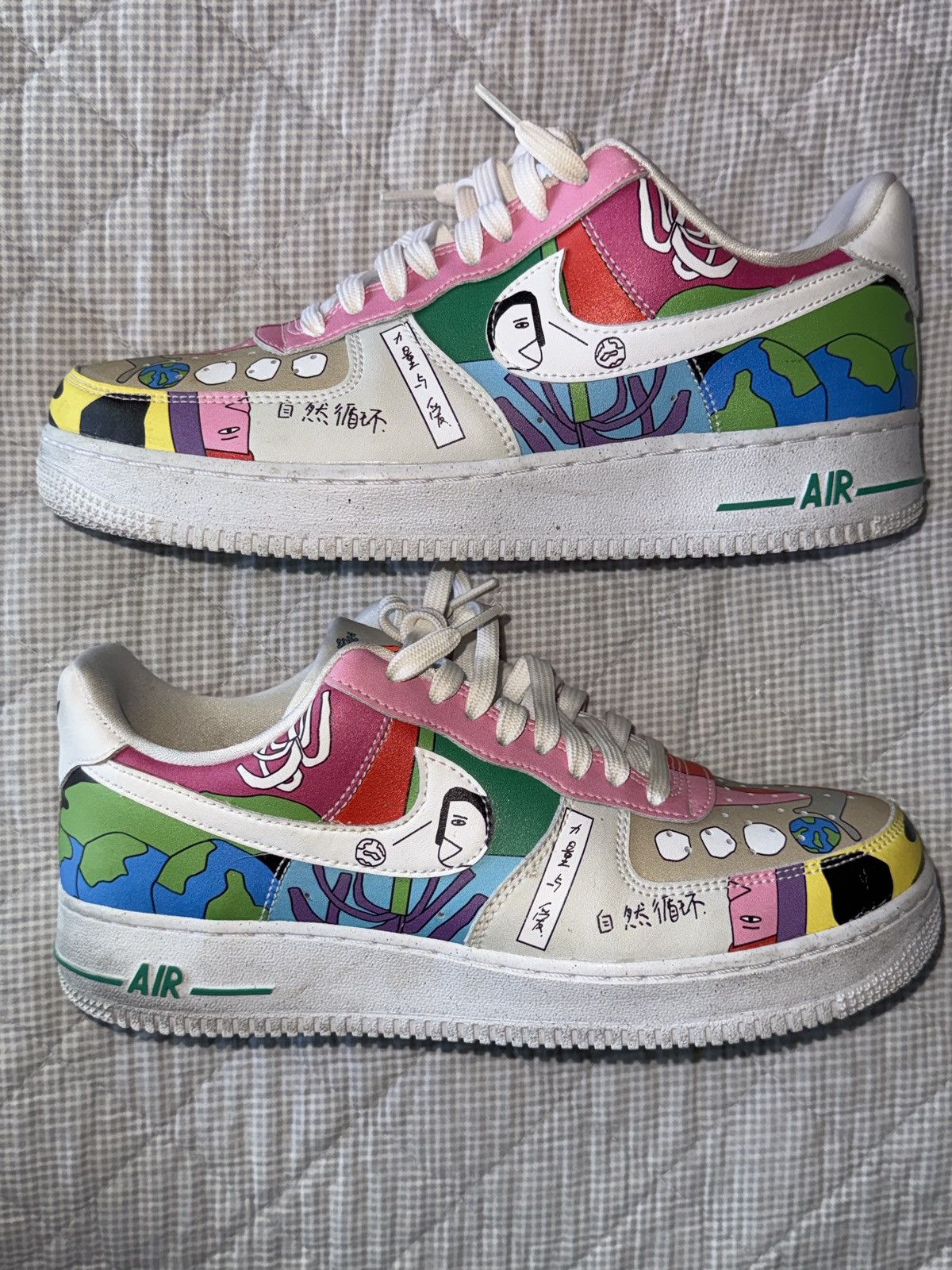 Nike Nike Air Force 1 Flyleather ‘ Ruohan Wang ’ Size US 8.5 / EU 41-42 - 2 Thumbnail